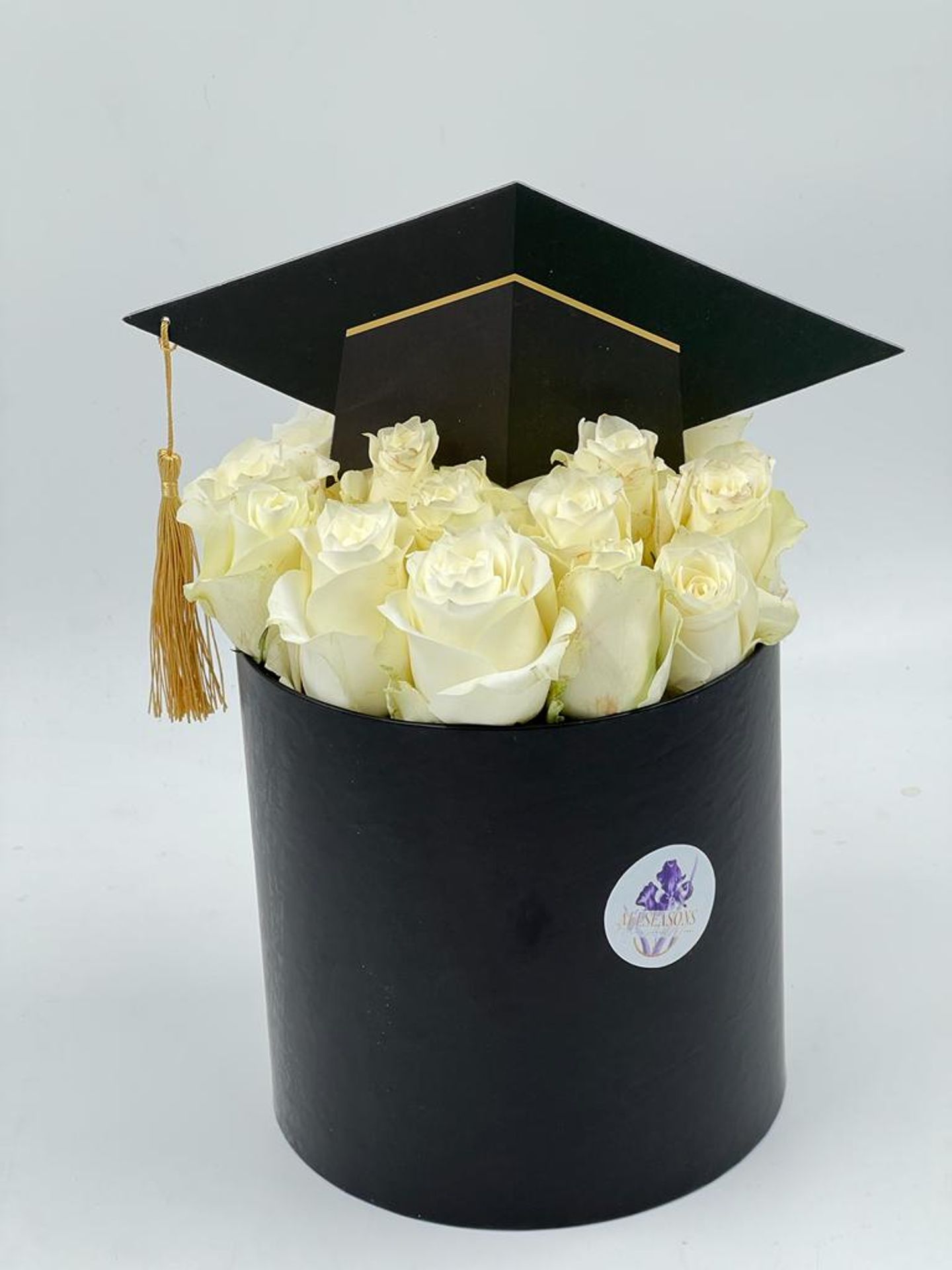 Graduation Box White Rose