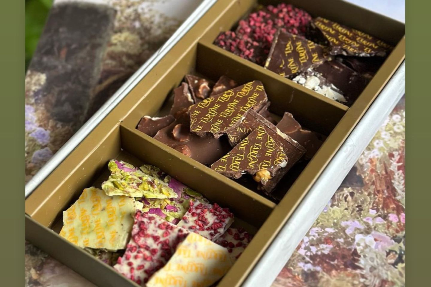 A Box Of Mixed Chocolate Bark