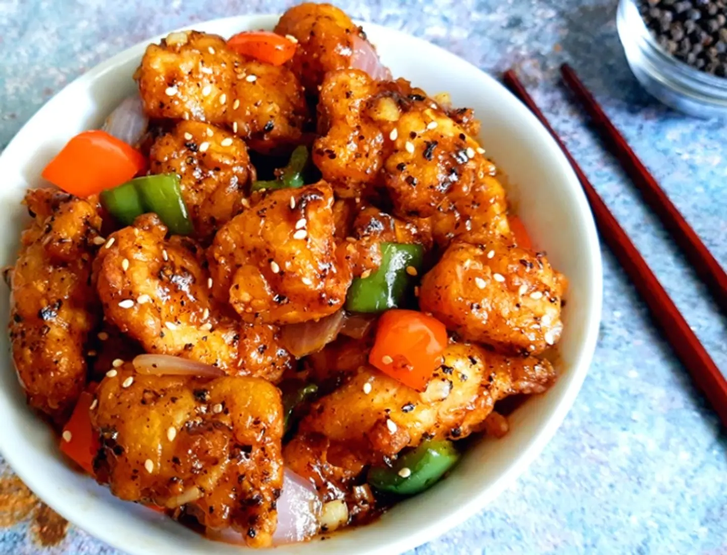 Black Pepper Chicken (Dry)