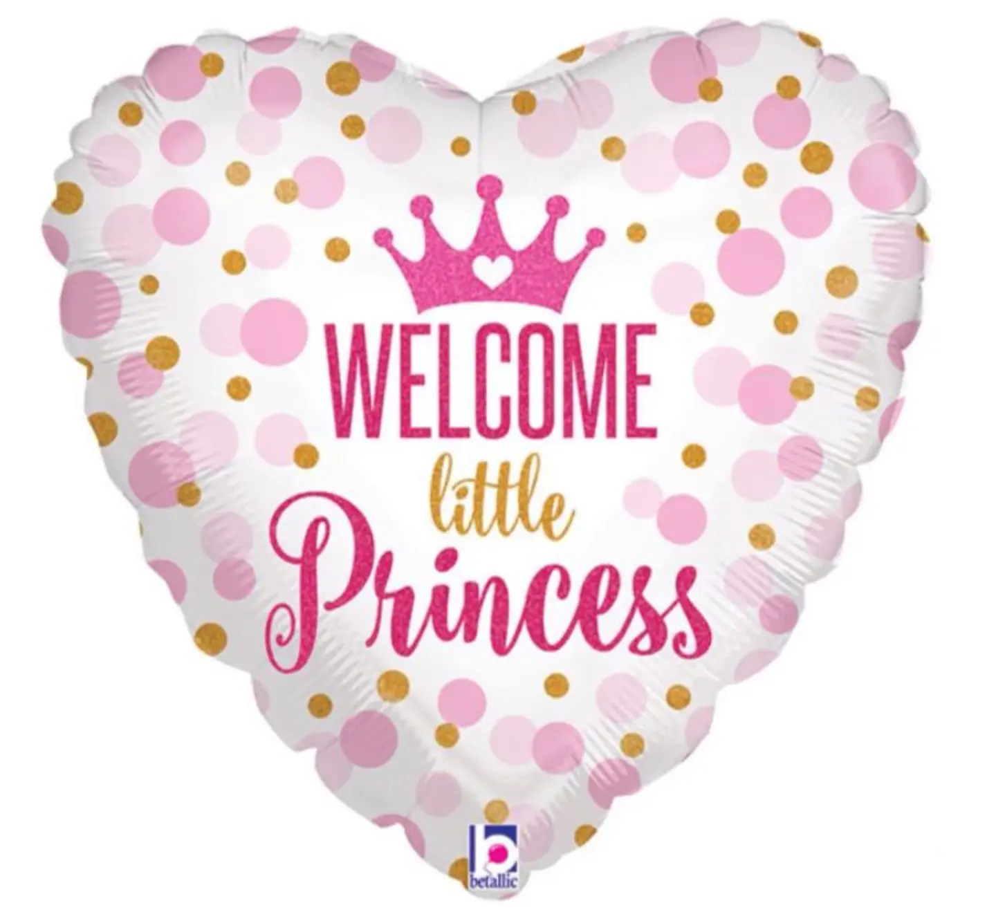 بالون welcome (بنات) قصديري هيليوم