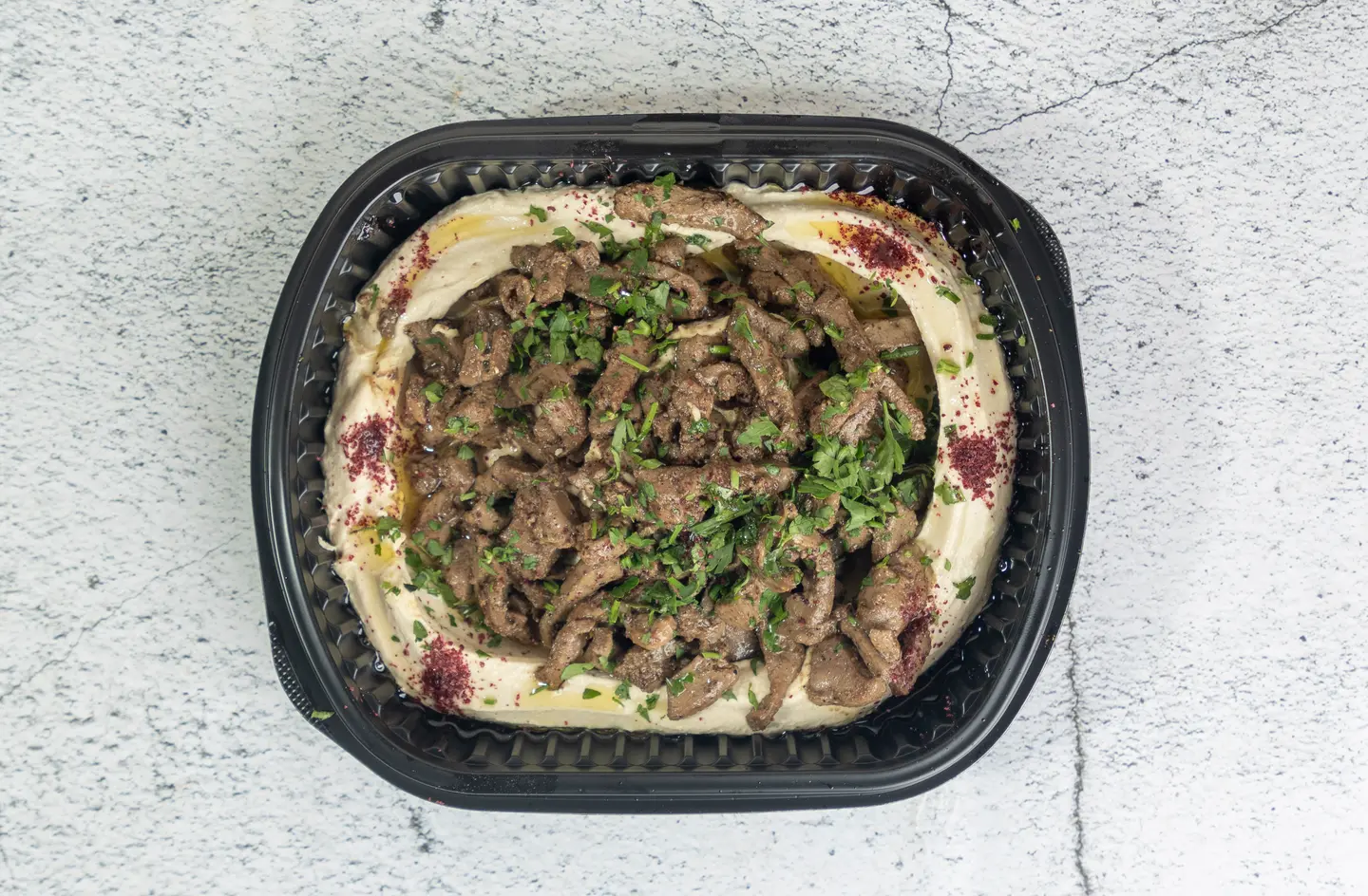 حمص بالكبدة