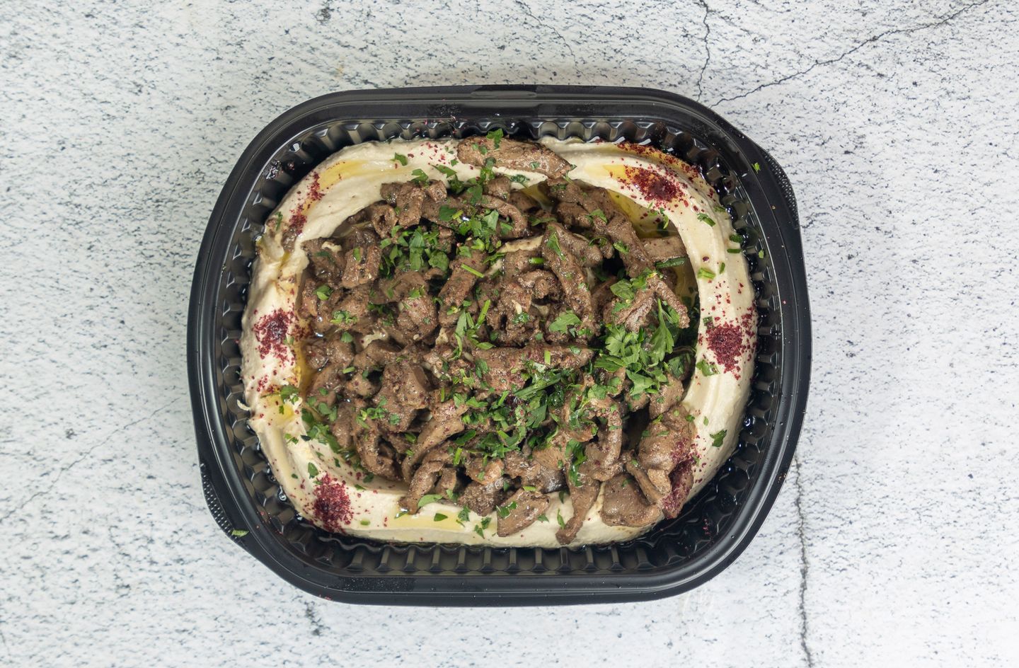 حمص بالكبدة