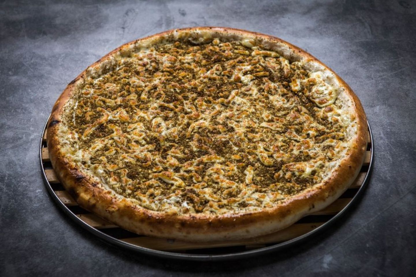 Labneh And Zaatar Cheese Pizza