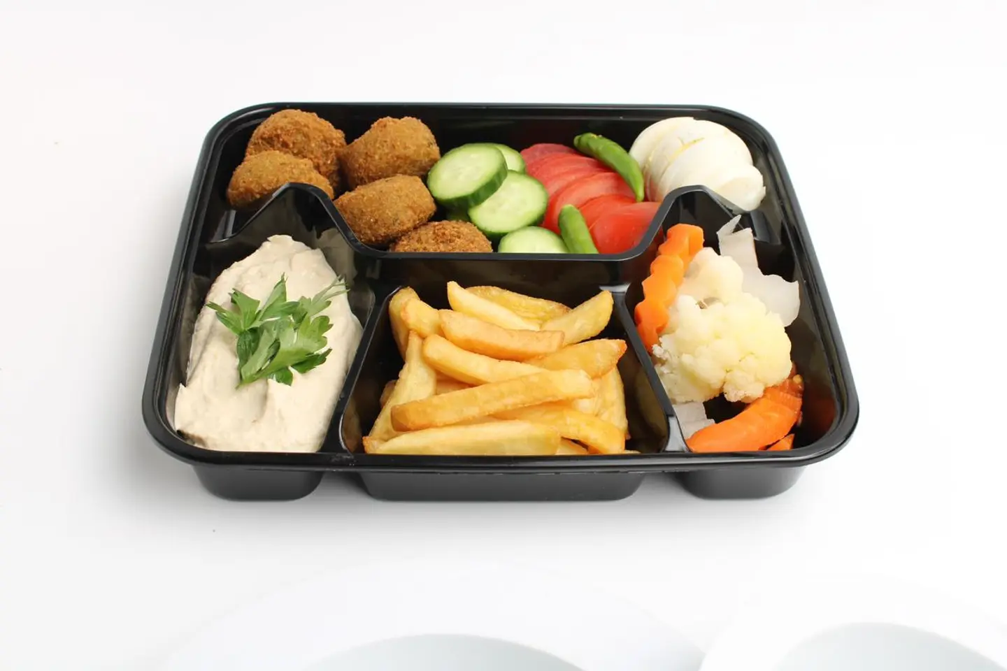 صحن فلافل مشكل