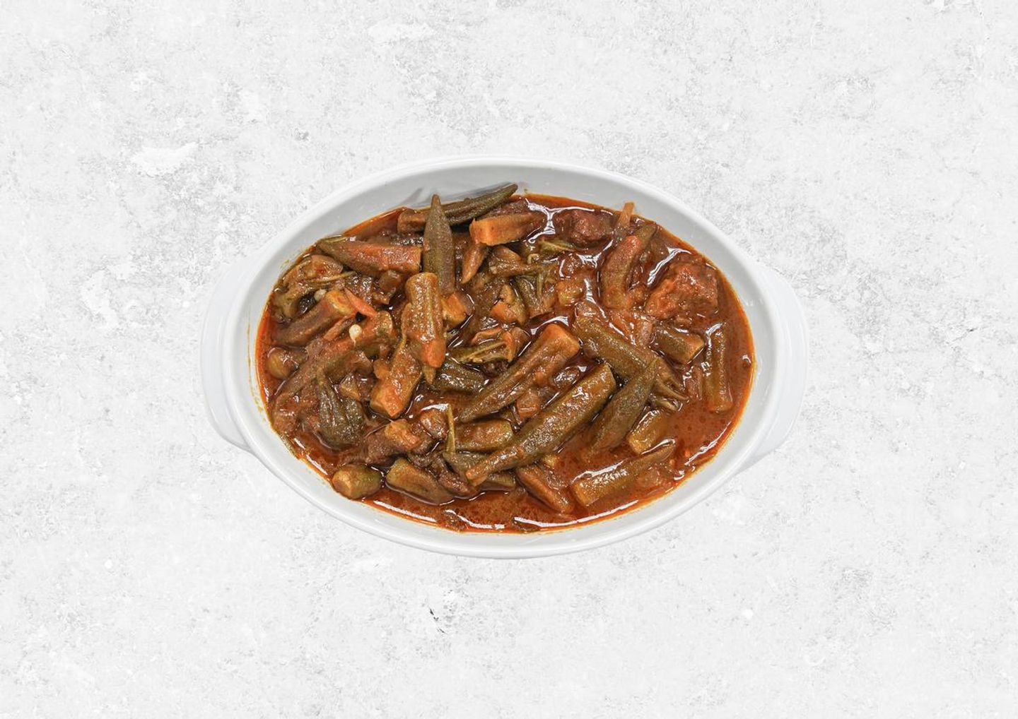 Meat Okra With Rice