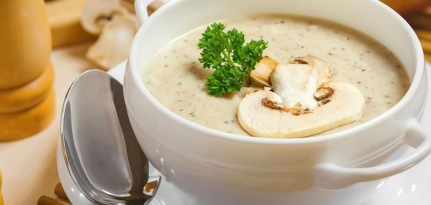 شوربة كريمة الدجاج