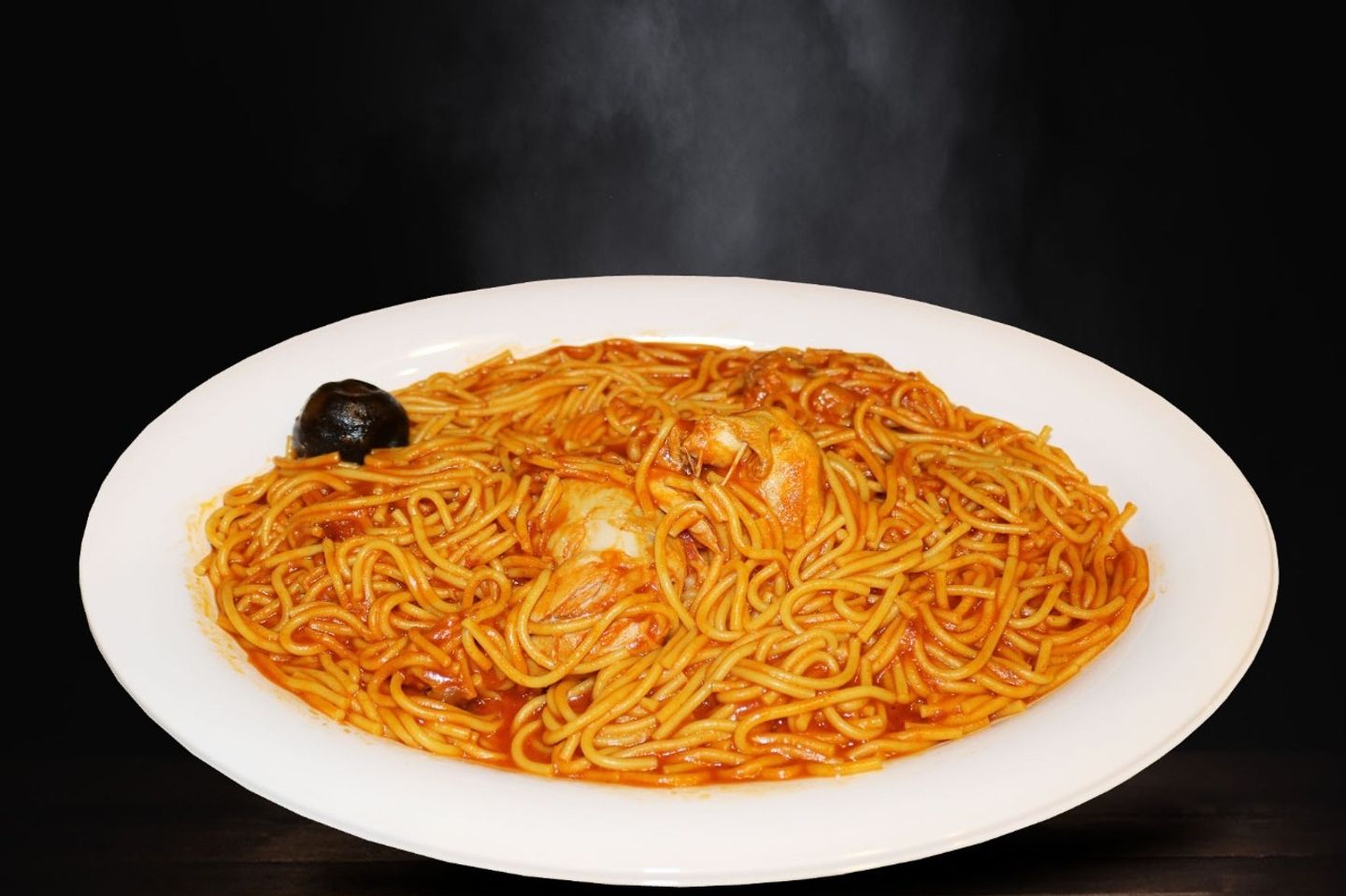 نص حبة مكرونة اسباقتي