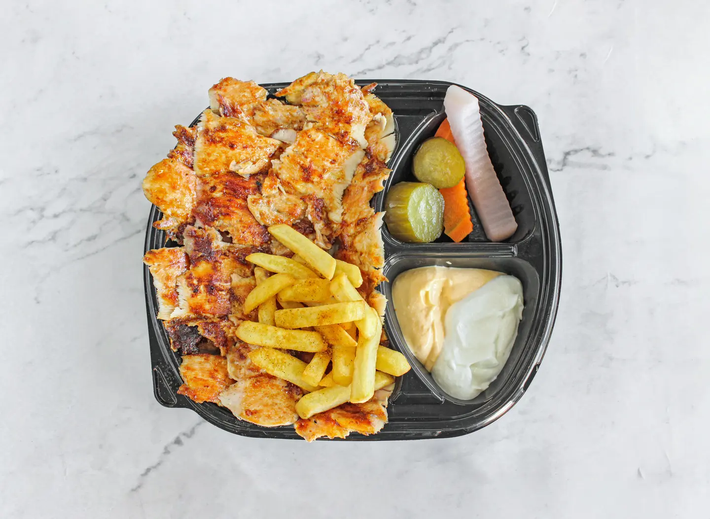 صحن  شاورما شرائح