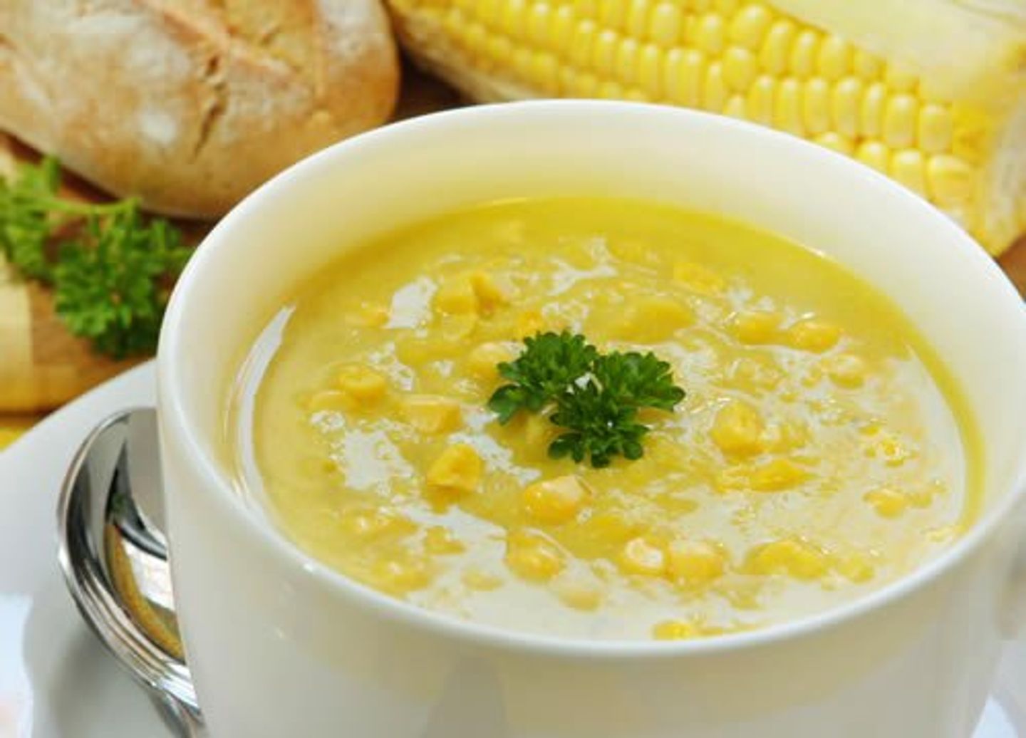 شوربة خضار بالذرة
