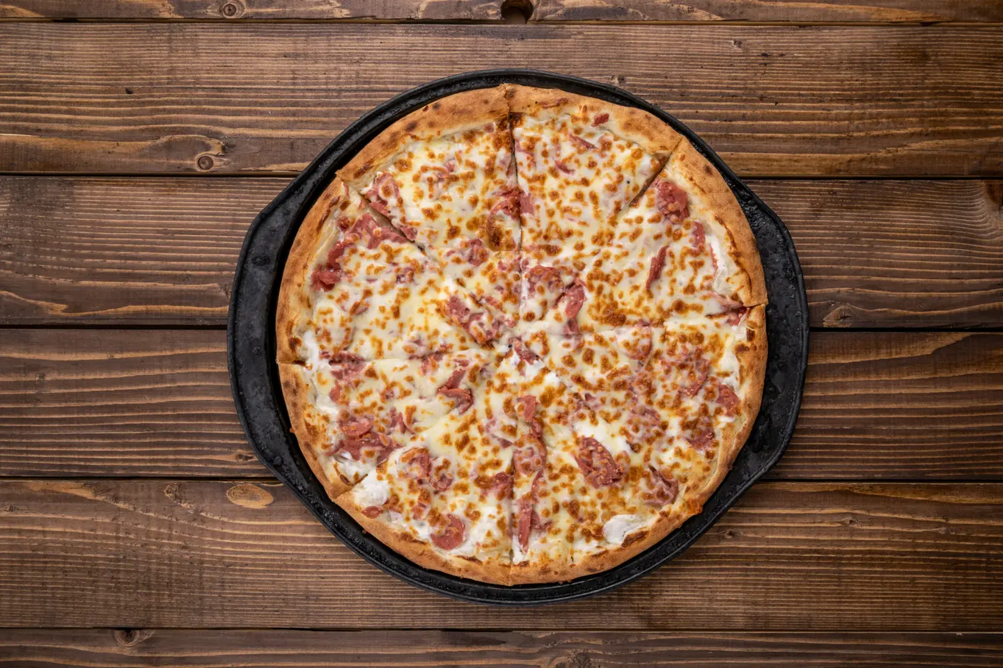 Hot Dog And Cream Cheese Pizza