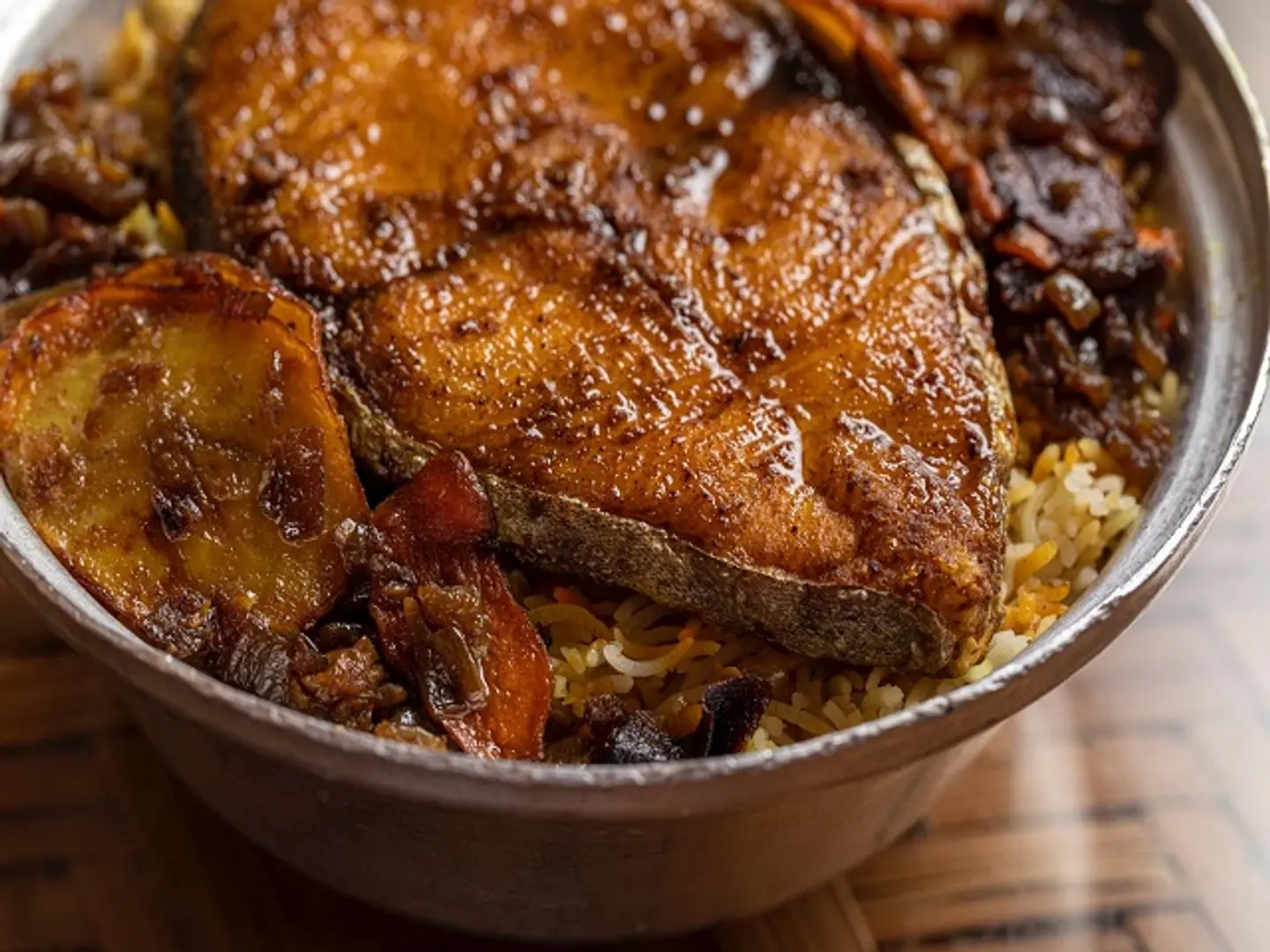 Mackerel Fish With  Rice