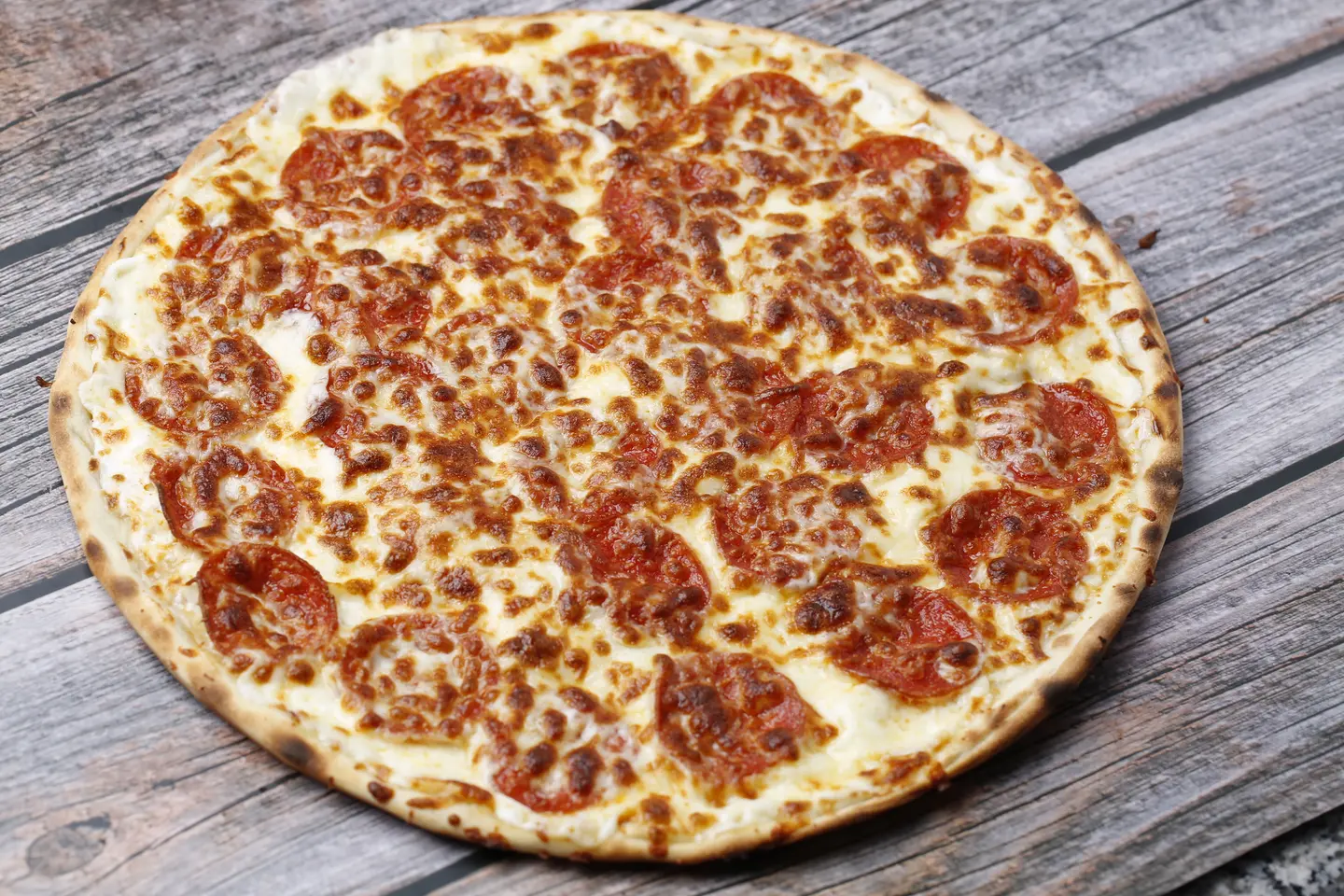 Pepperoni With Cream Cheese Pizza