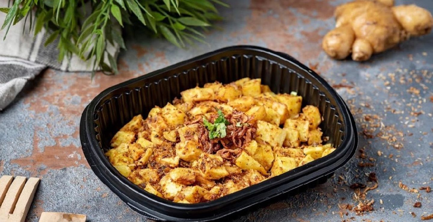 Potato Cubes With Coconut