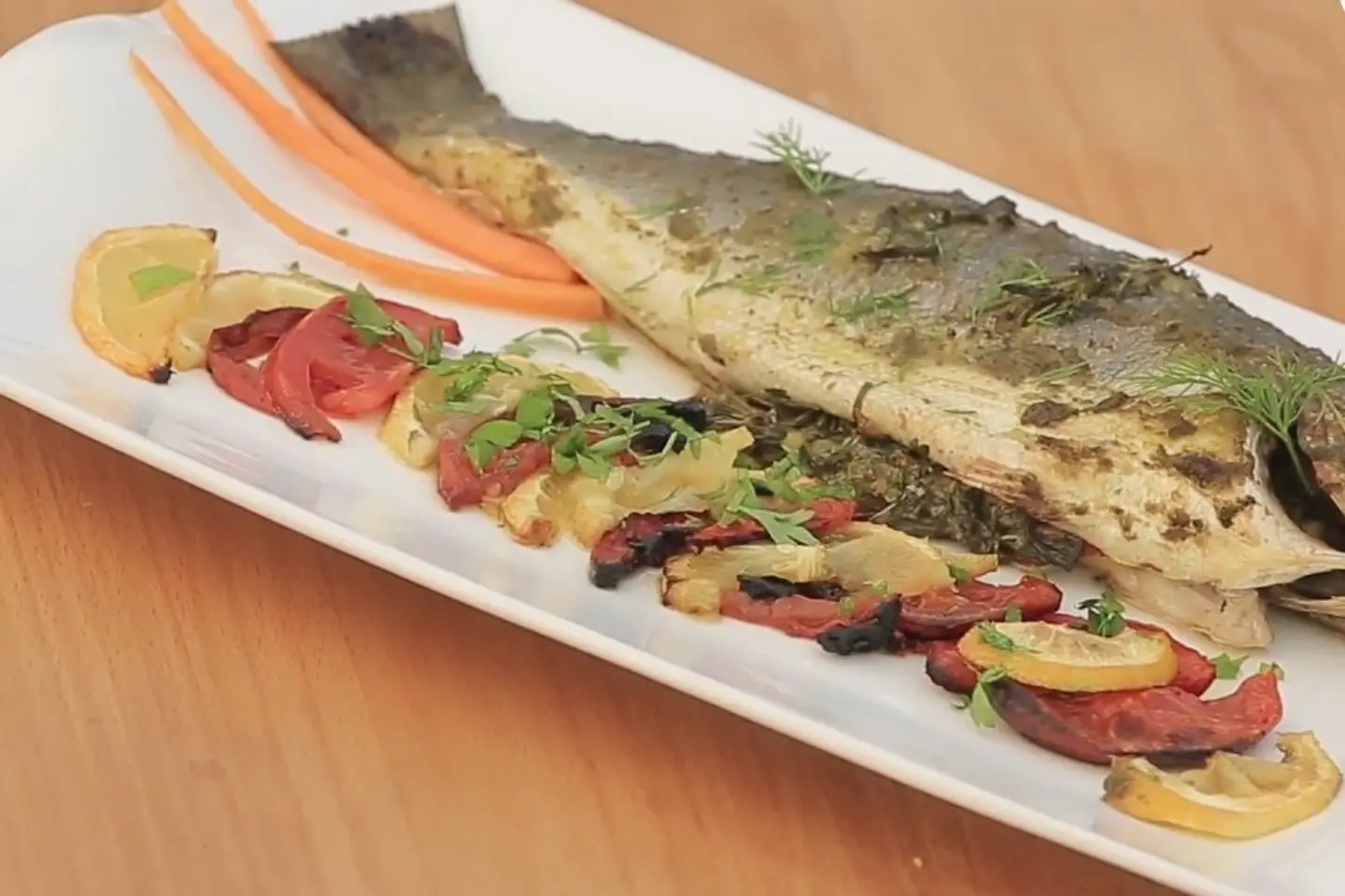 1/2 Grilled Sea Bass