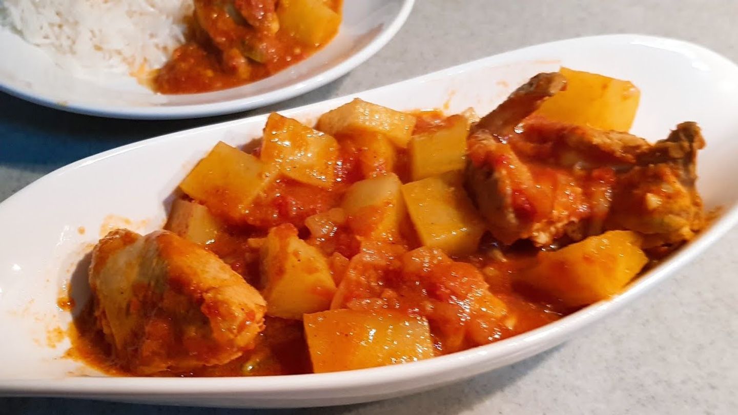 بطاطس بالدجاج