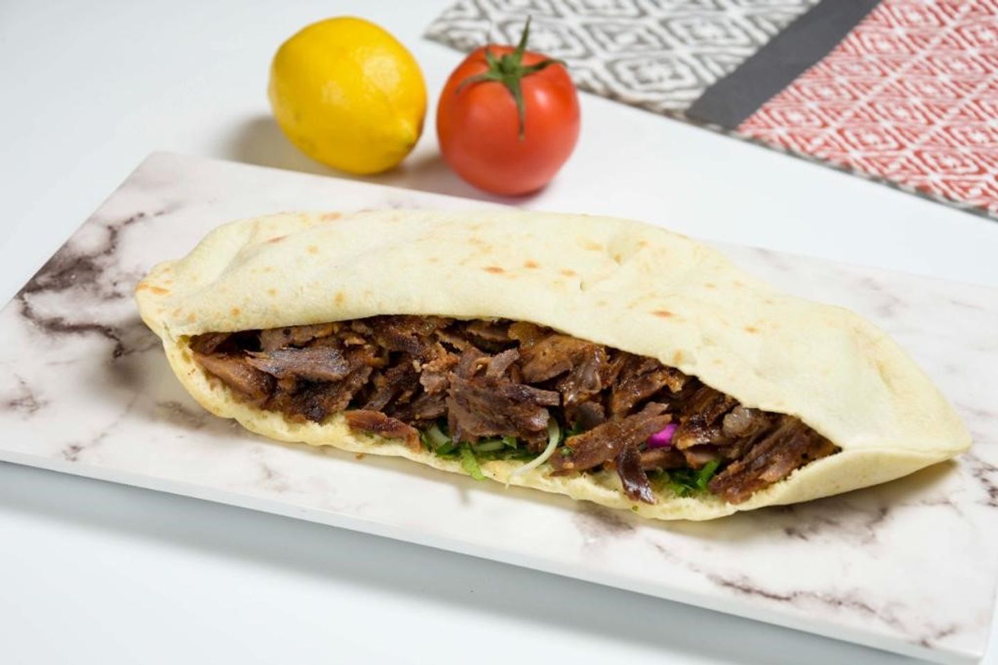 Meat Shawarma In Oven Bread
