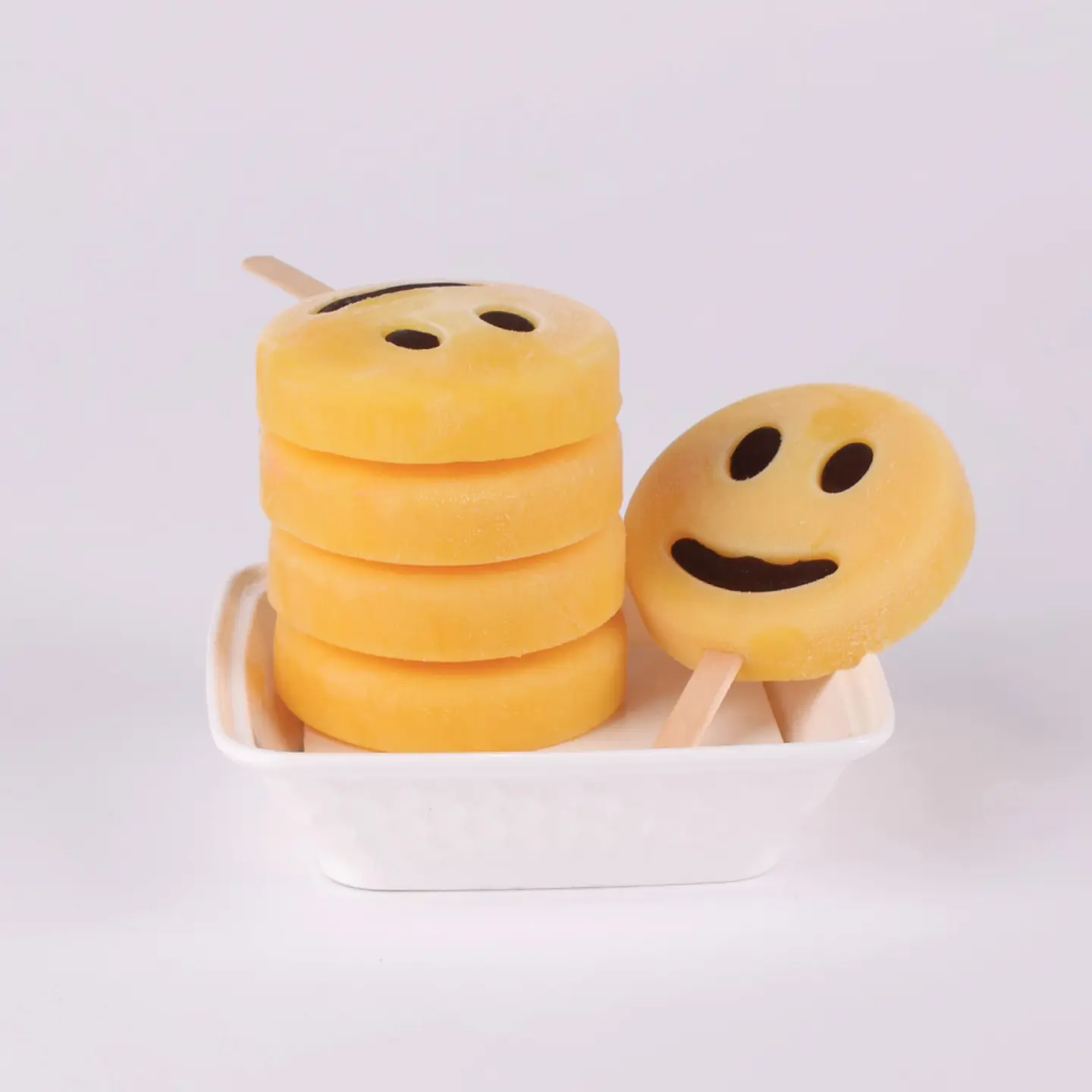 Mango Smiley Popsicle