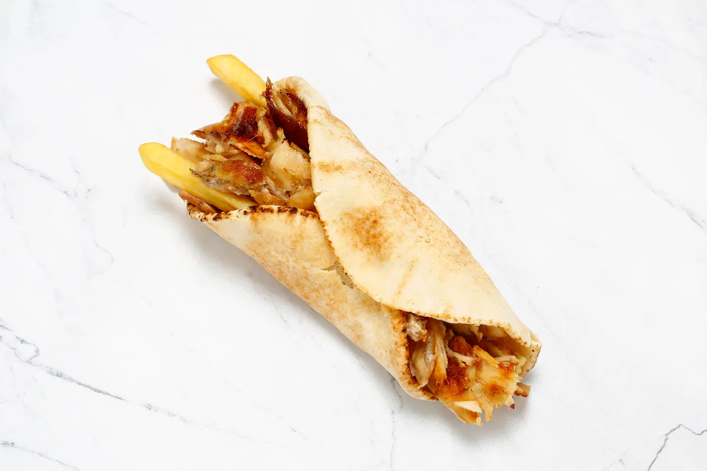 شاورما خبز عادي