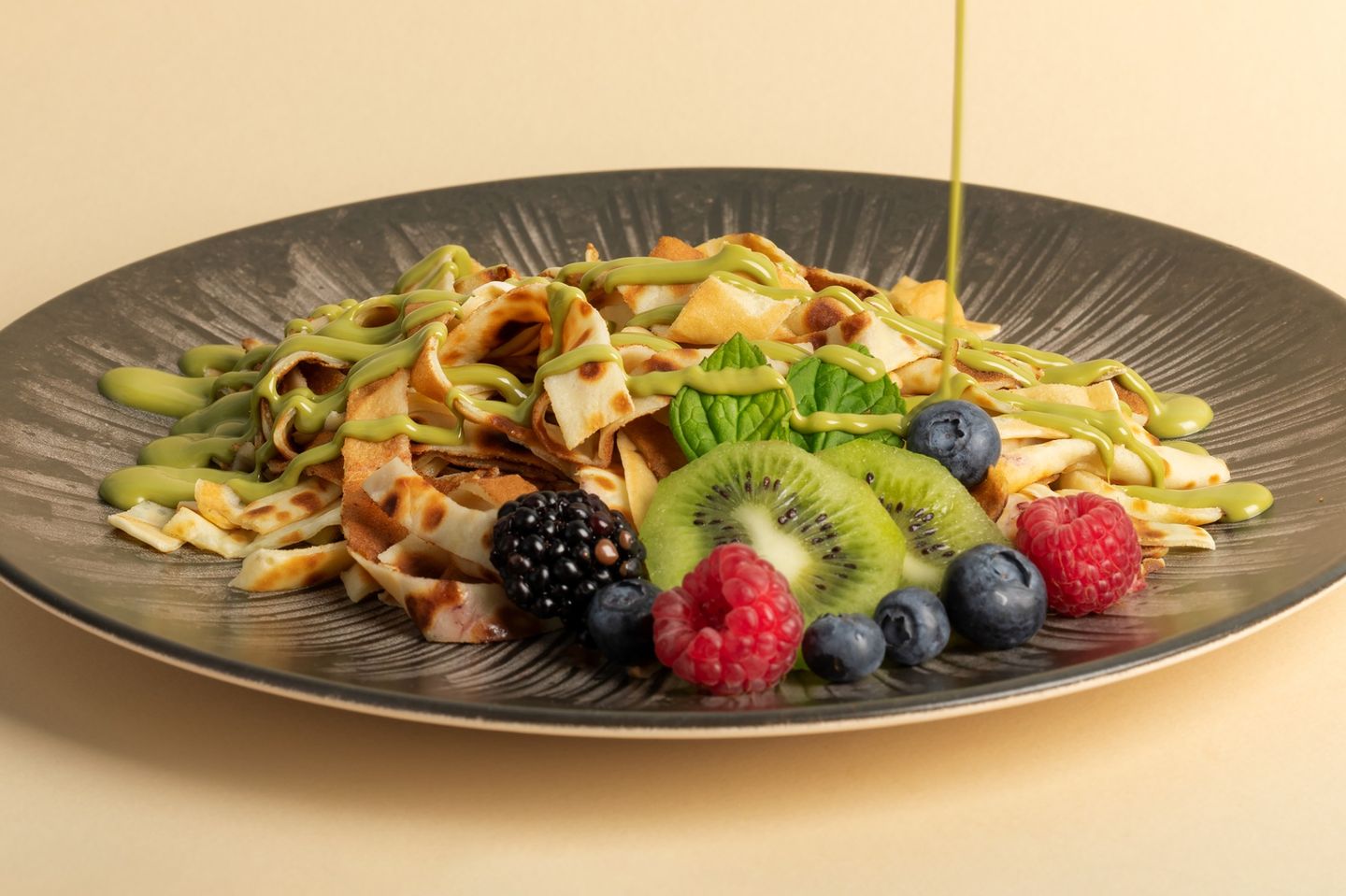 Fettuccine Crepe Pistachio