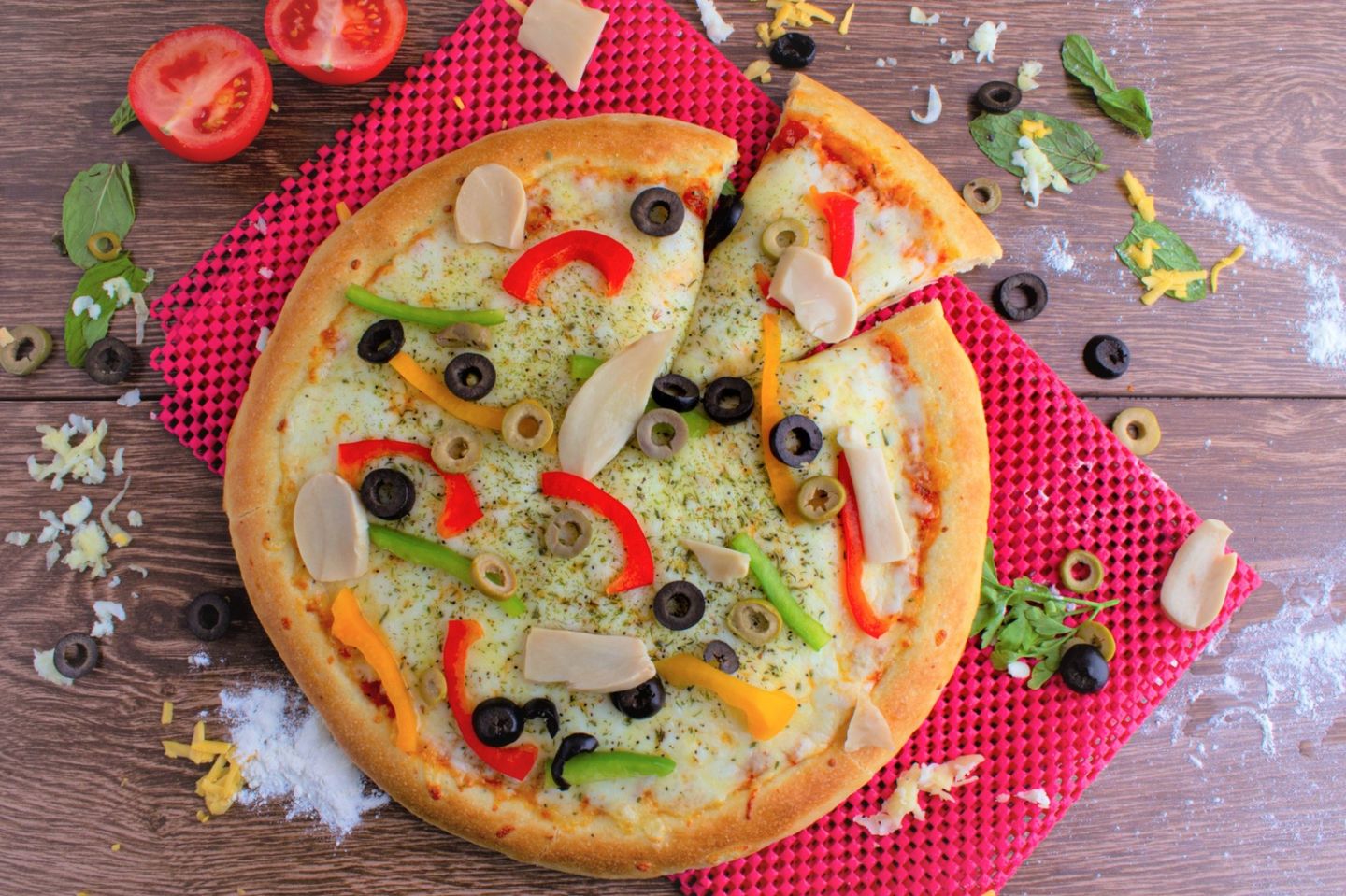 Large Mix Fajitas Beef And Chicken Pizza