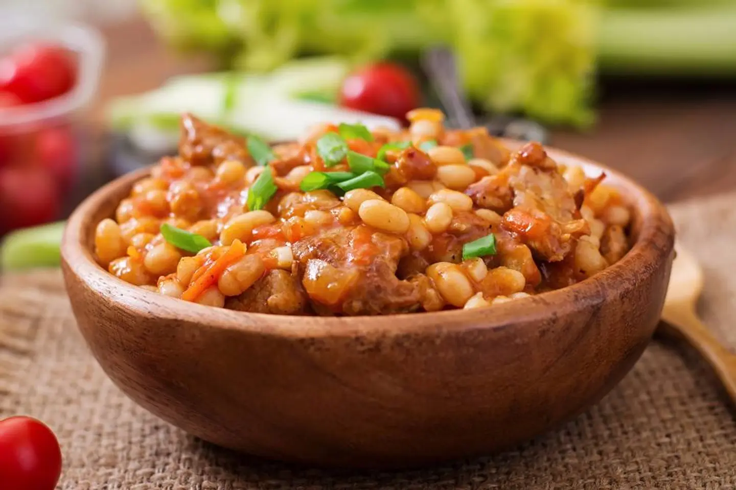 فاصوليا مع التونة