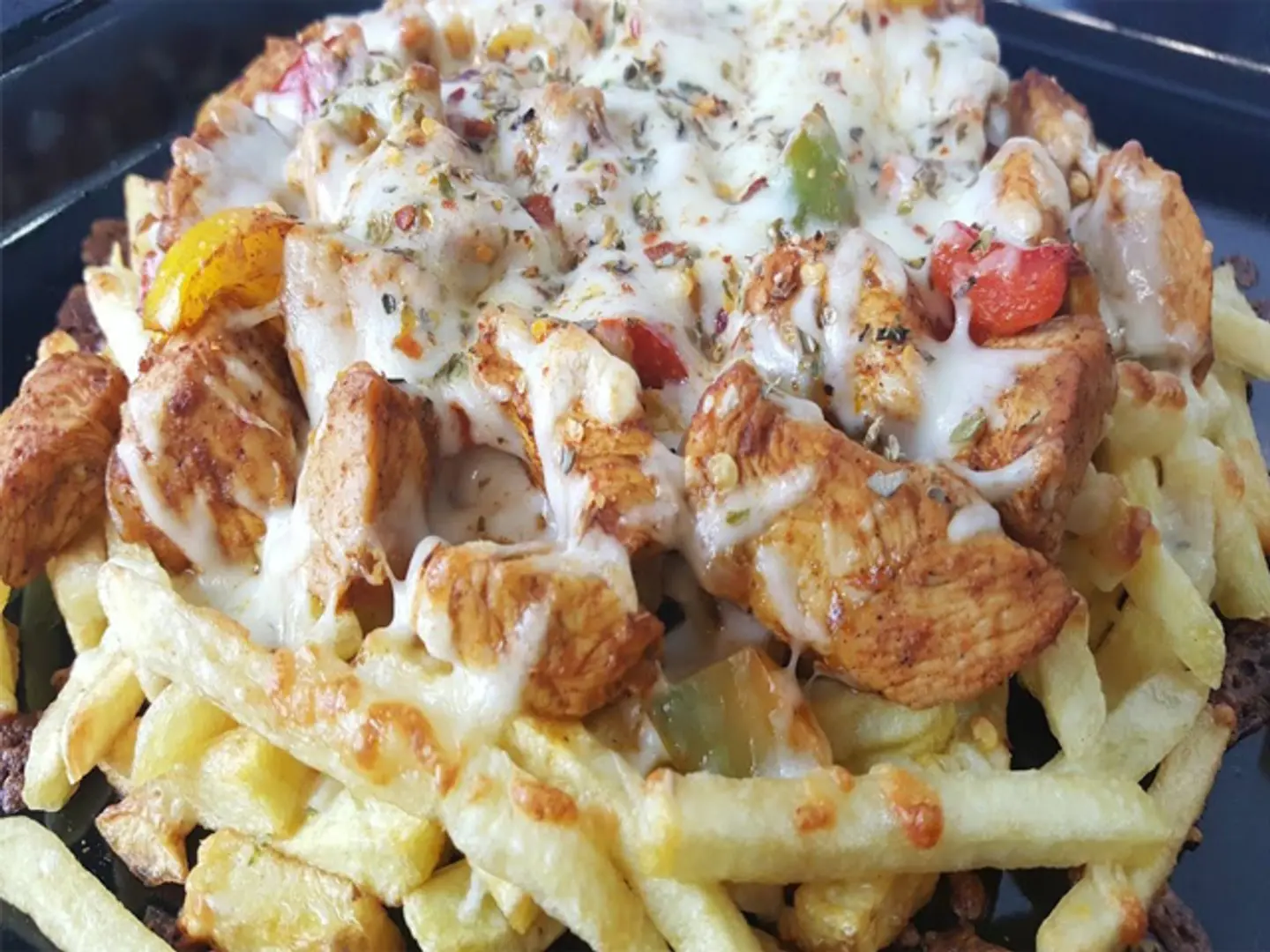 Fries With Cheese & Chicken
