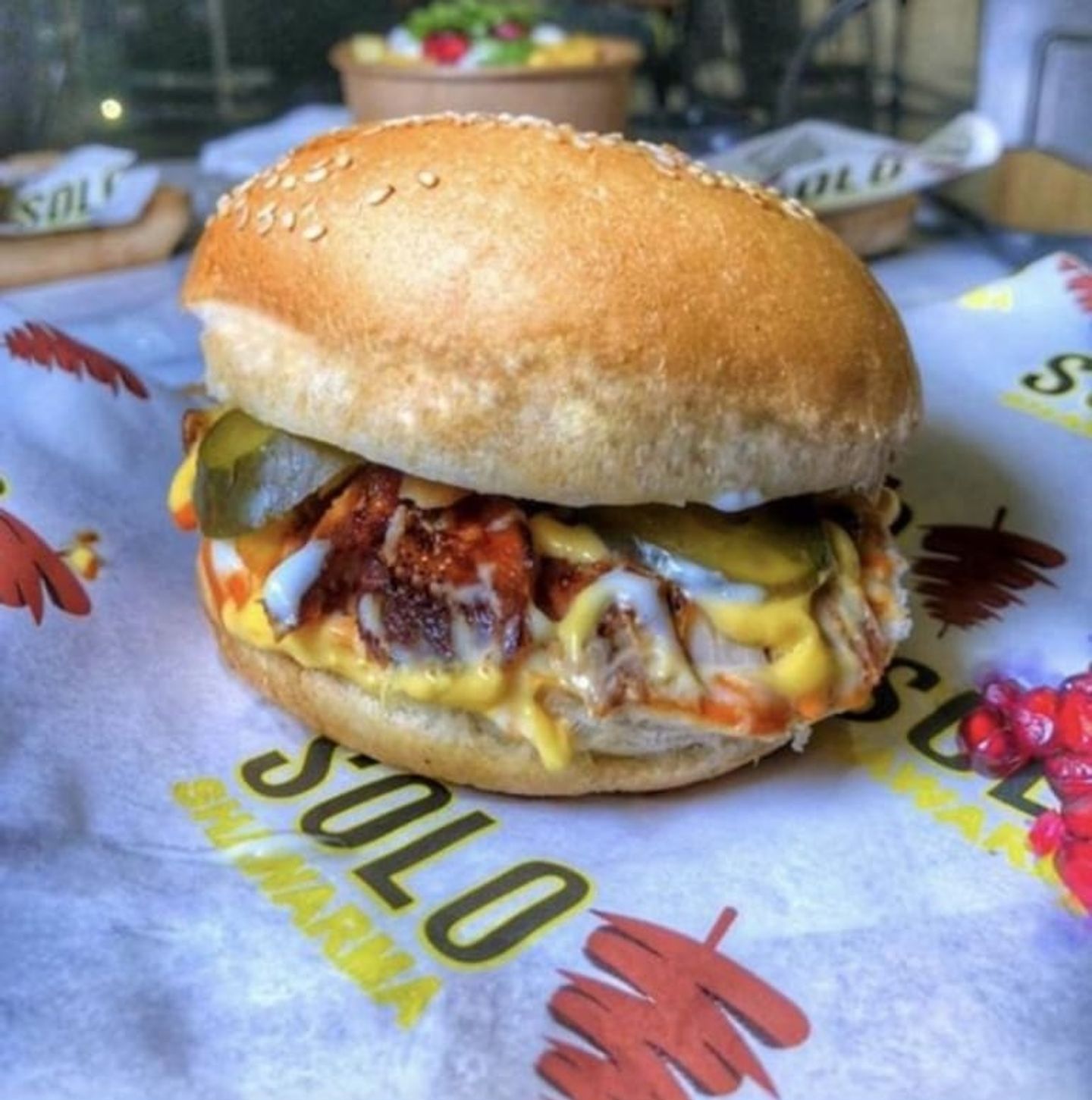 Chicken Burger Shawarma