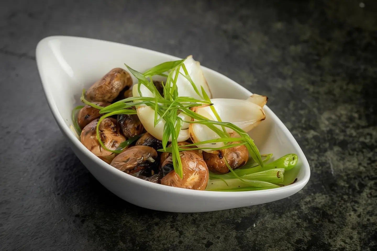Grilled Mushroom And Onions