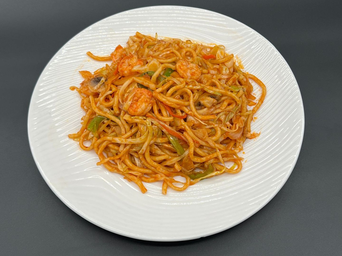 Fried Shrimp With Pasta