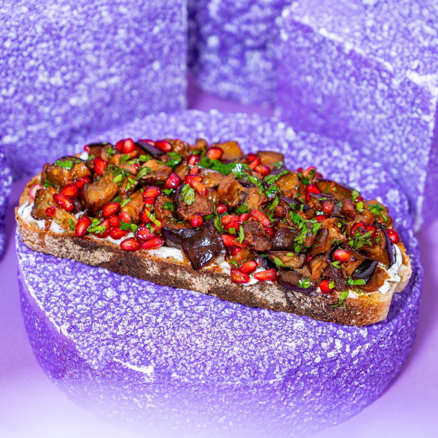 Eggplant Fete With Lebneh