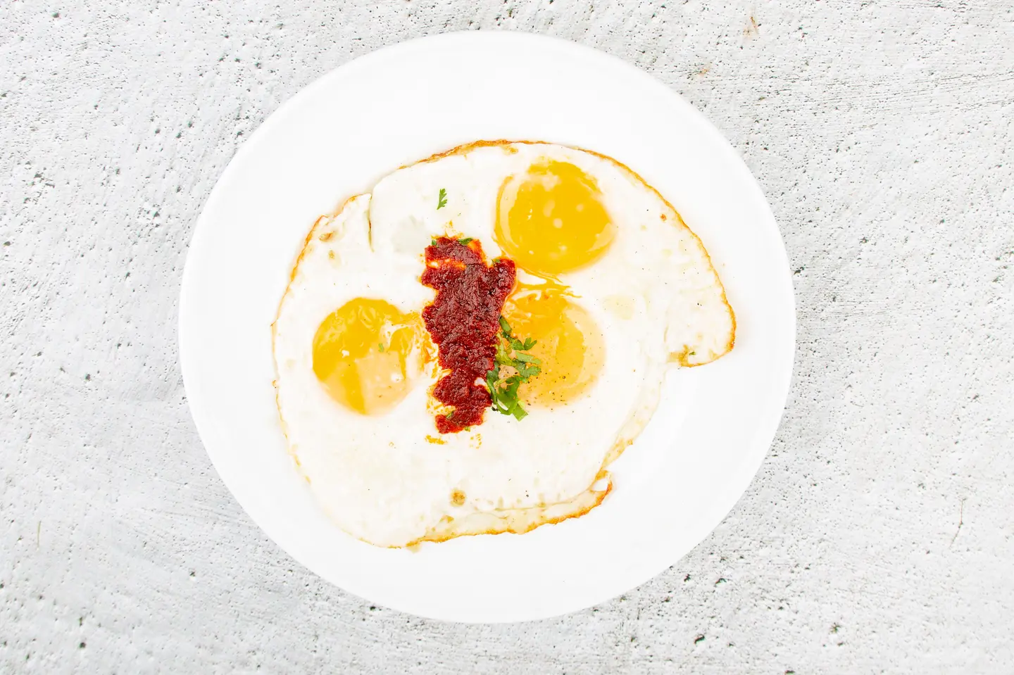 Sunny Side Up Egg With Sauce