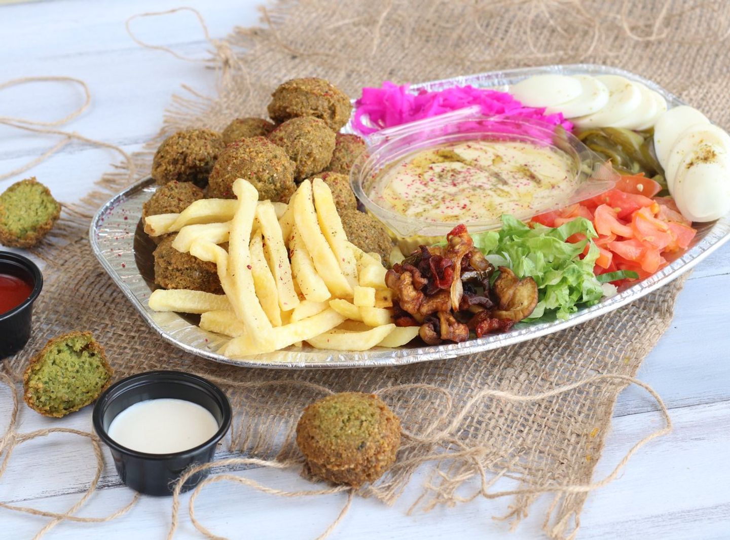 صحن فلافل