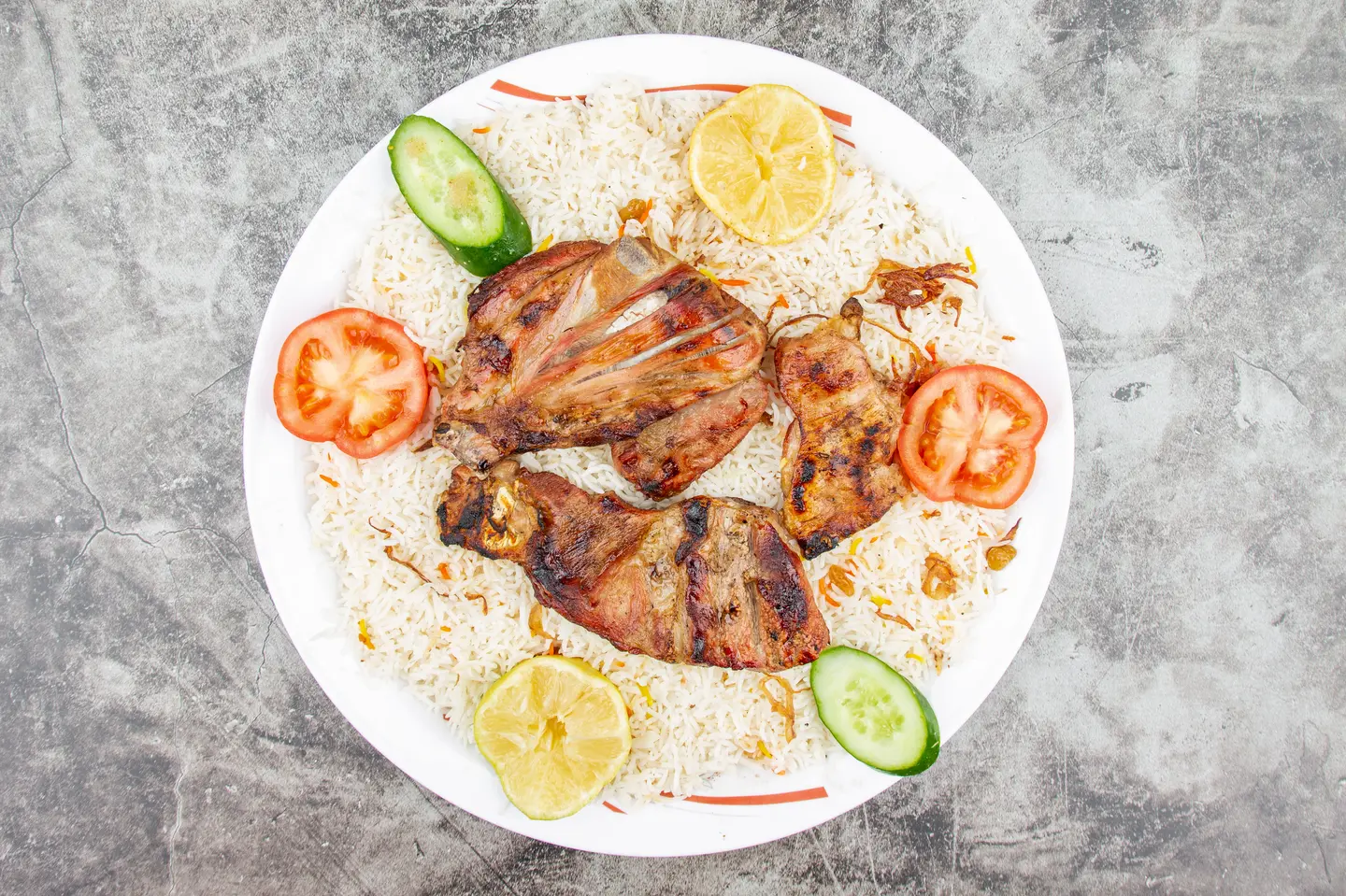 Madbi Meat And Shabi Rice