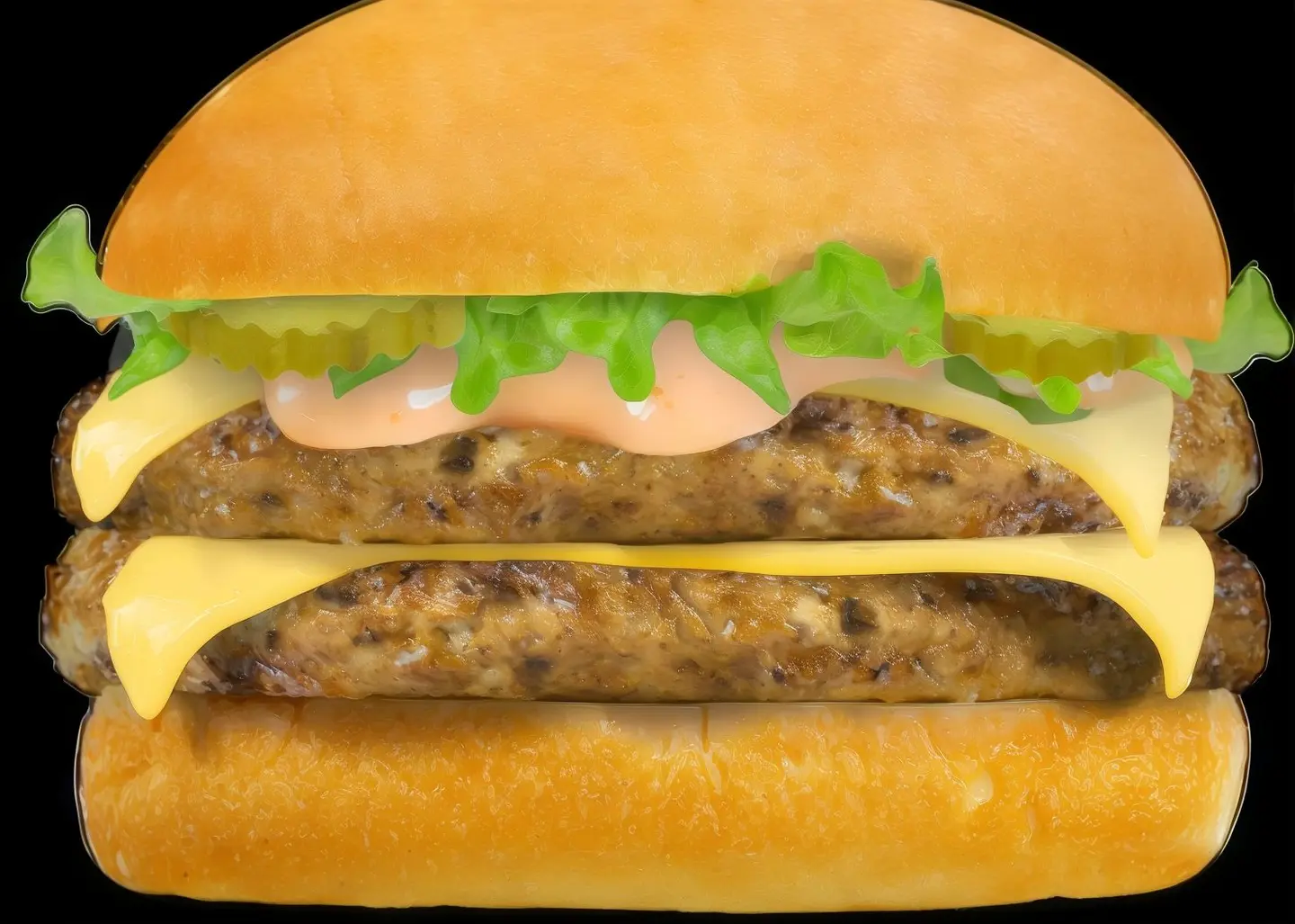 برجر دجاج دبل مع الجبن