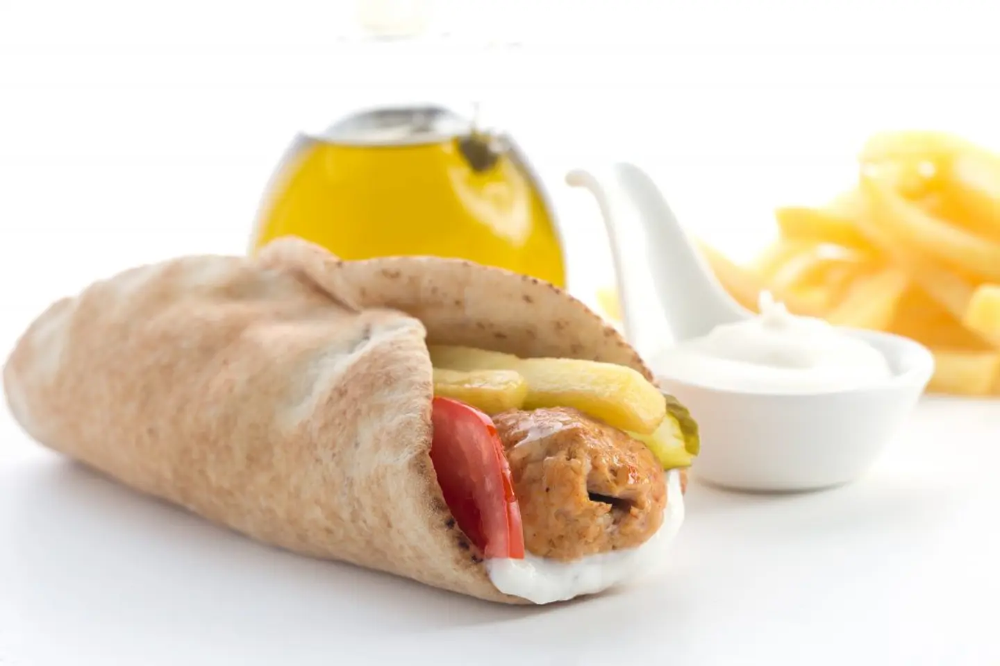 ساندوتش كباب دجاج - بدون حمص