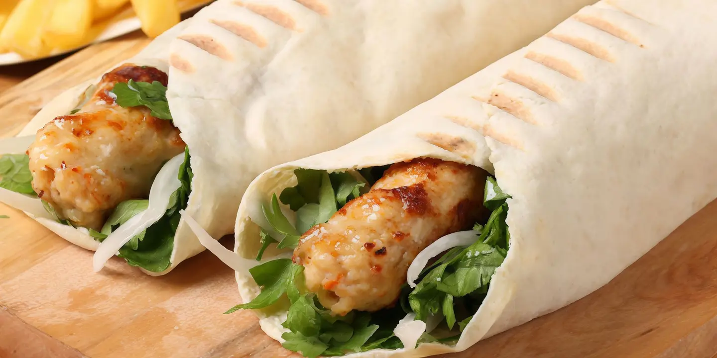 ساندوتش شيش طاووق - بدون حمص