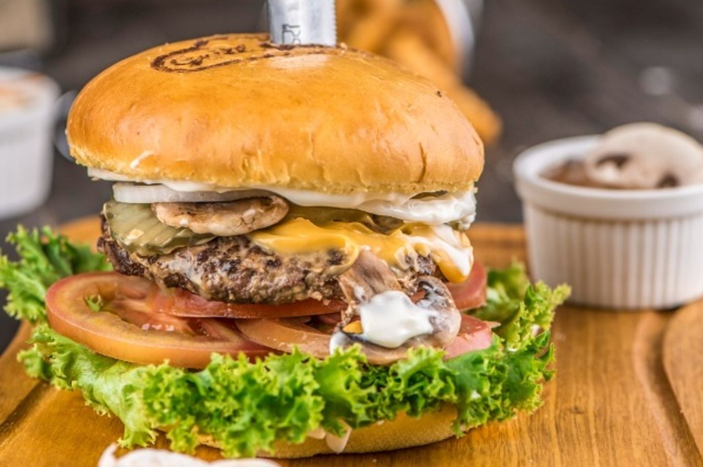 Mushroom Swiss Burger