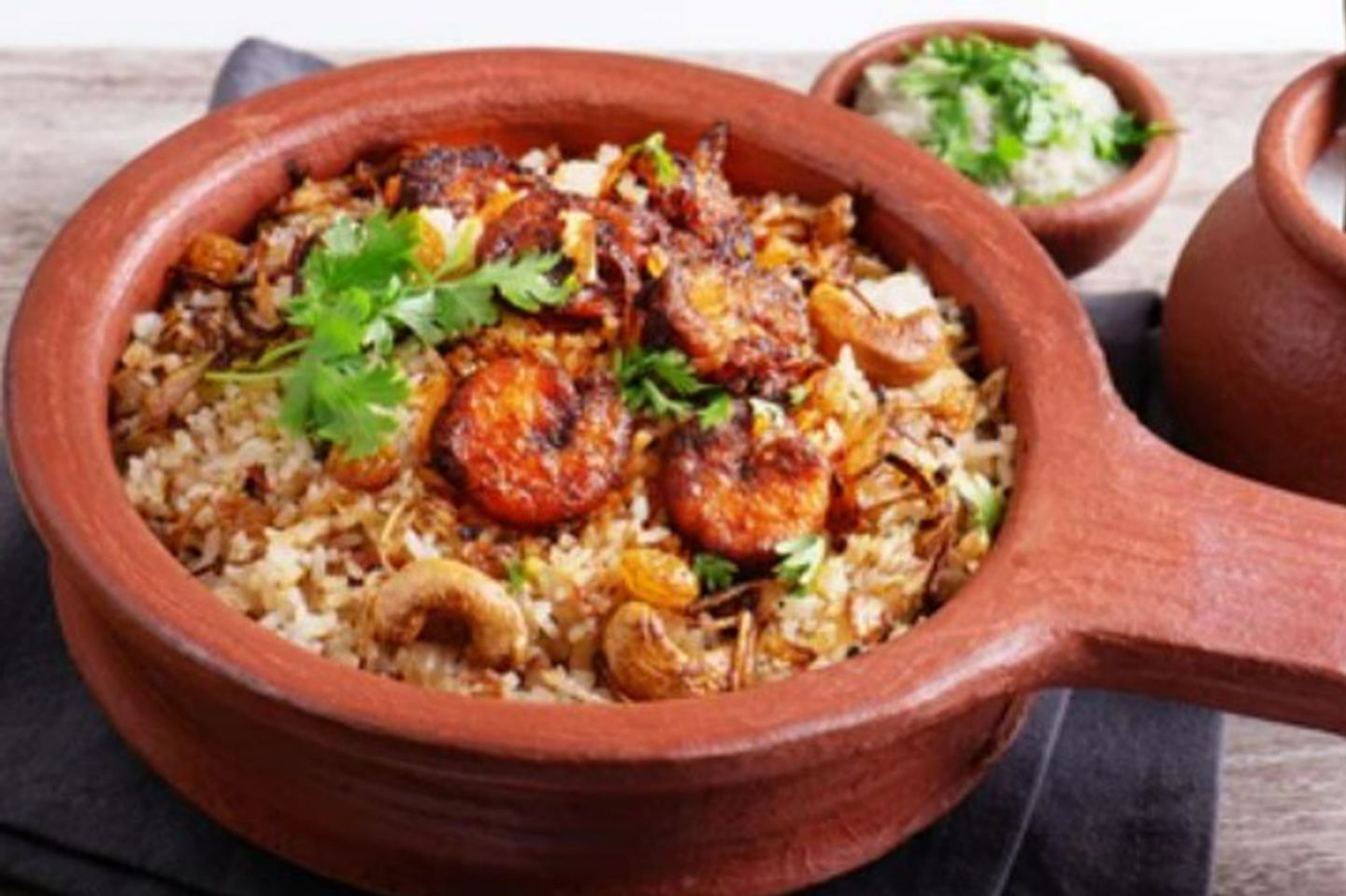 Matka Prawns Biryani + Pepsi Free