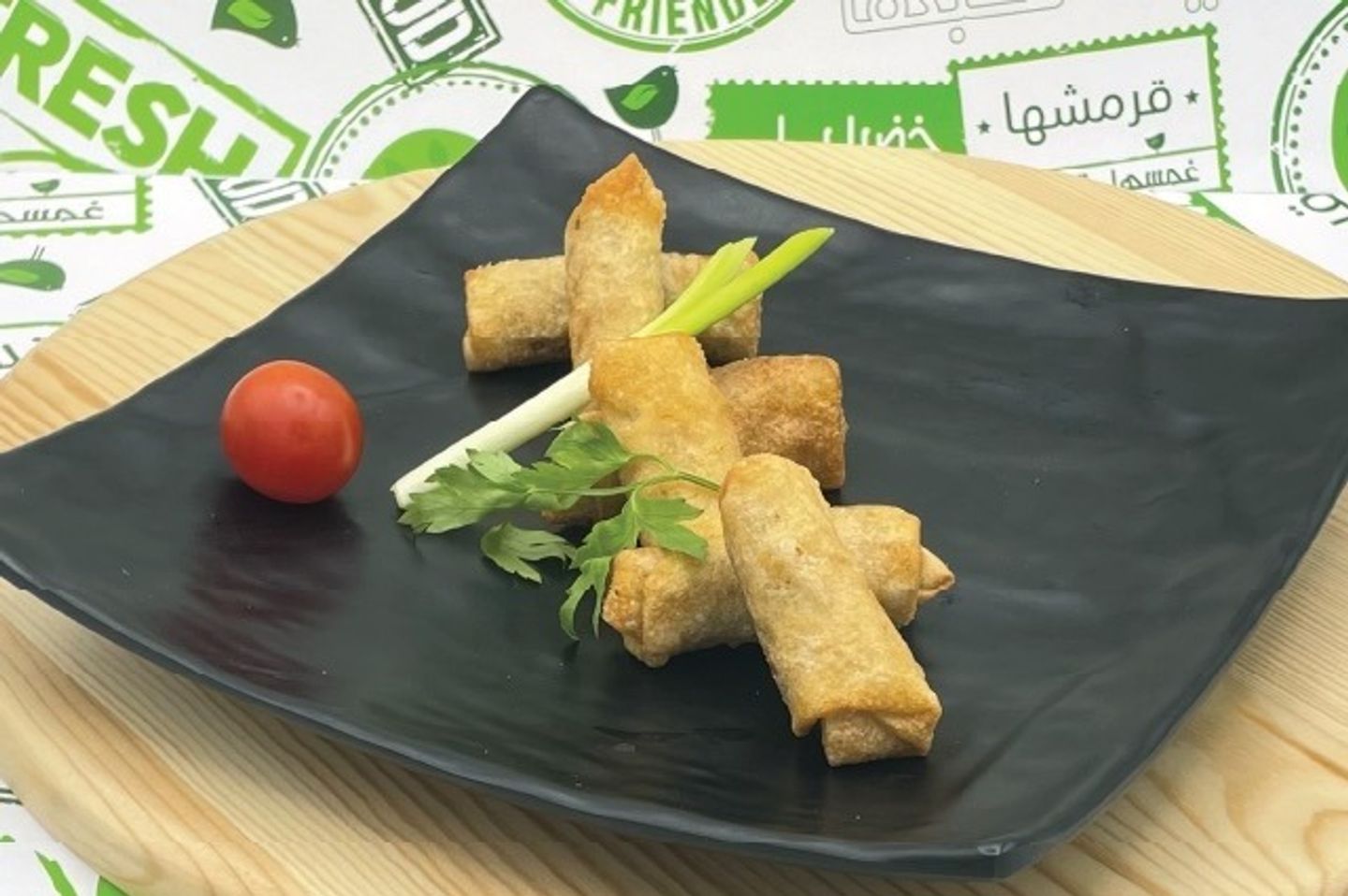 Falafel Cheese Spring Roll (6 Pcs)