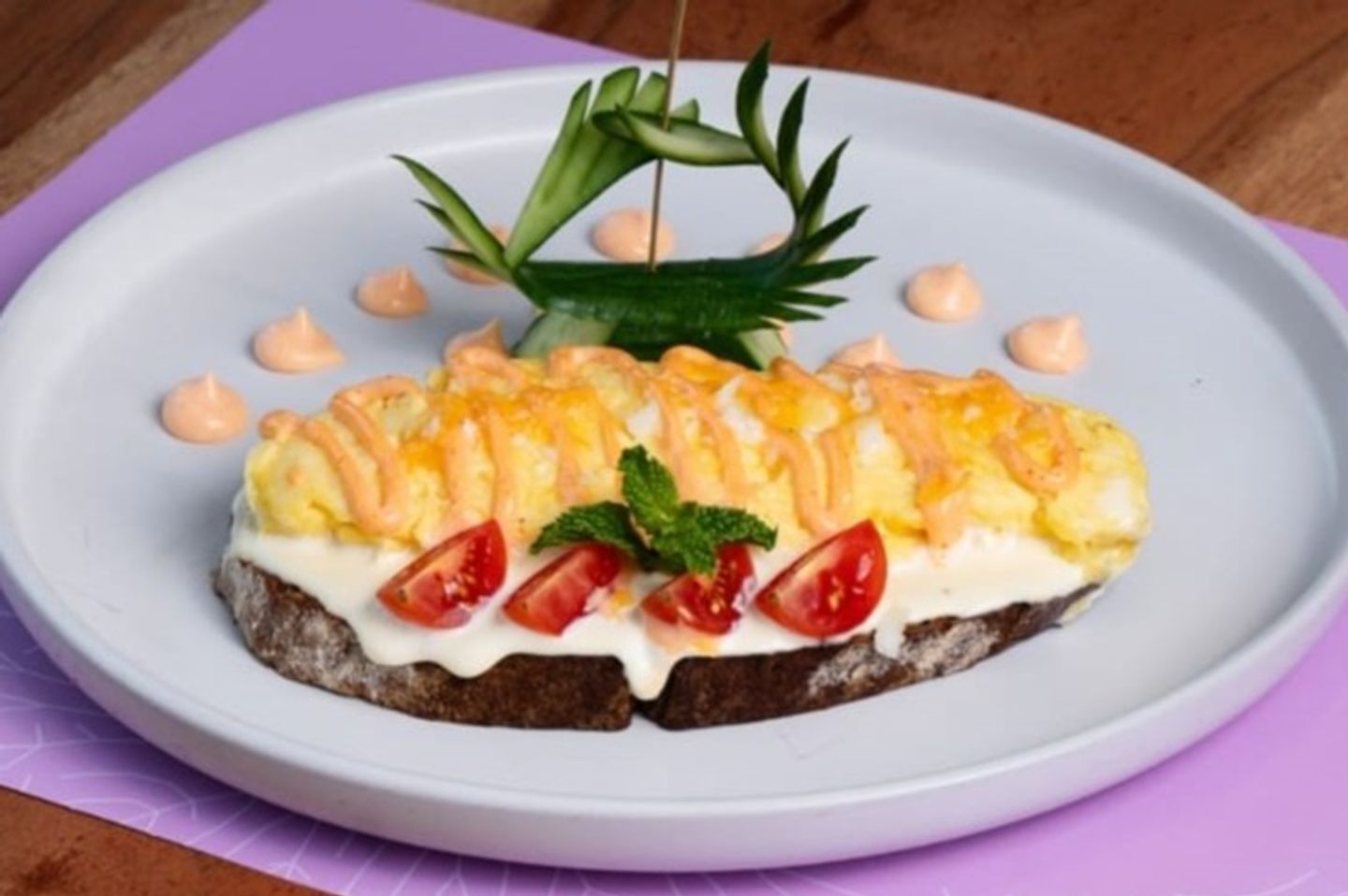 Omelette On Toast