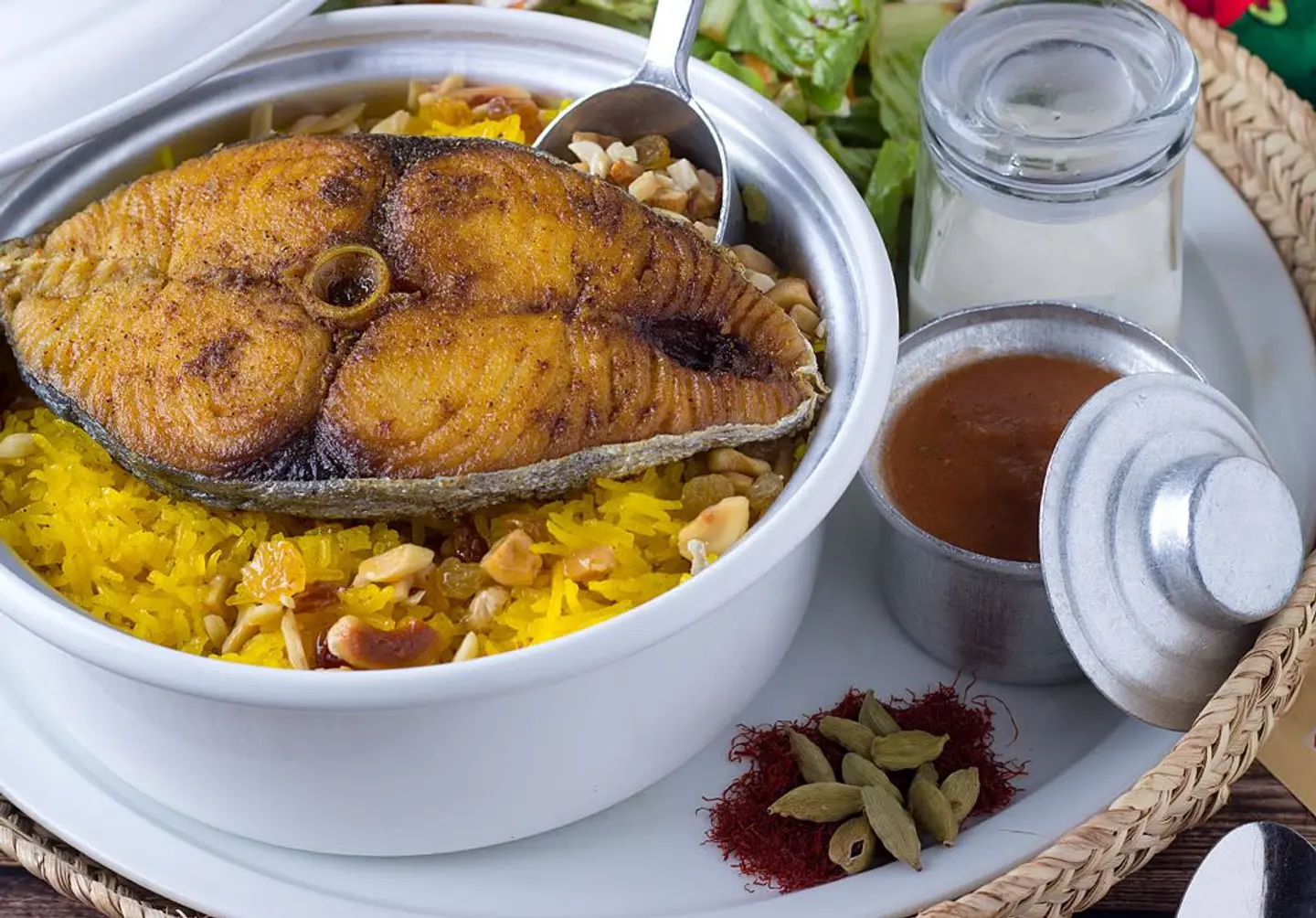 Fried Kingfish With Saffron