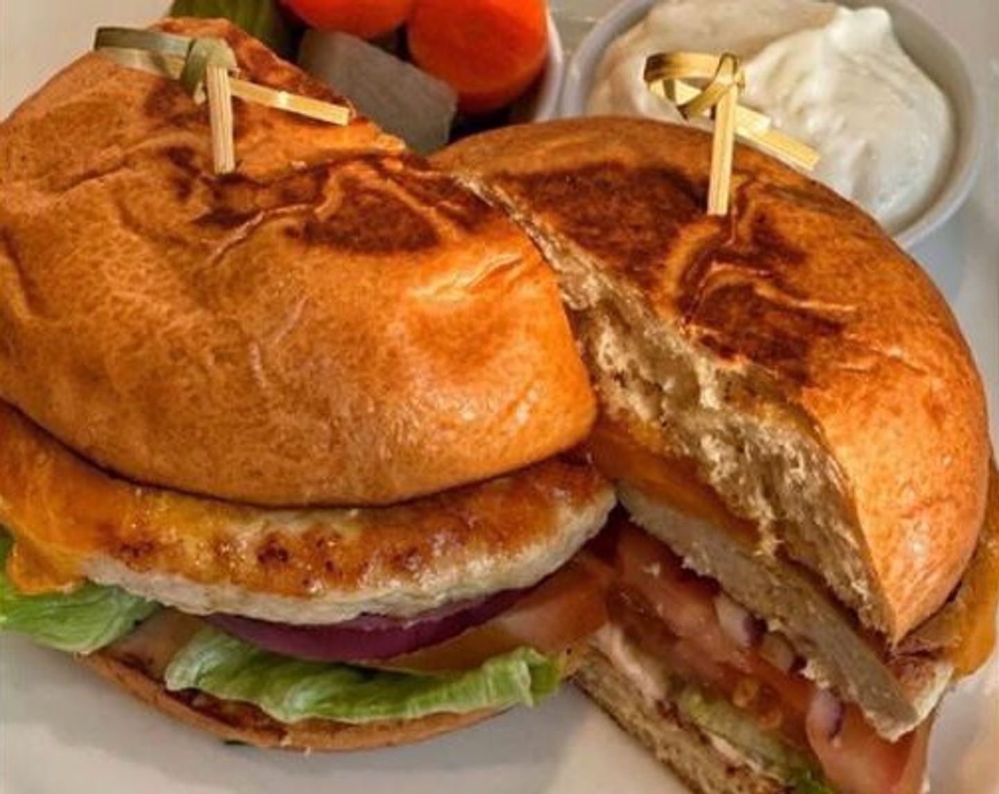Chicken Burger In Brioche Bread