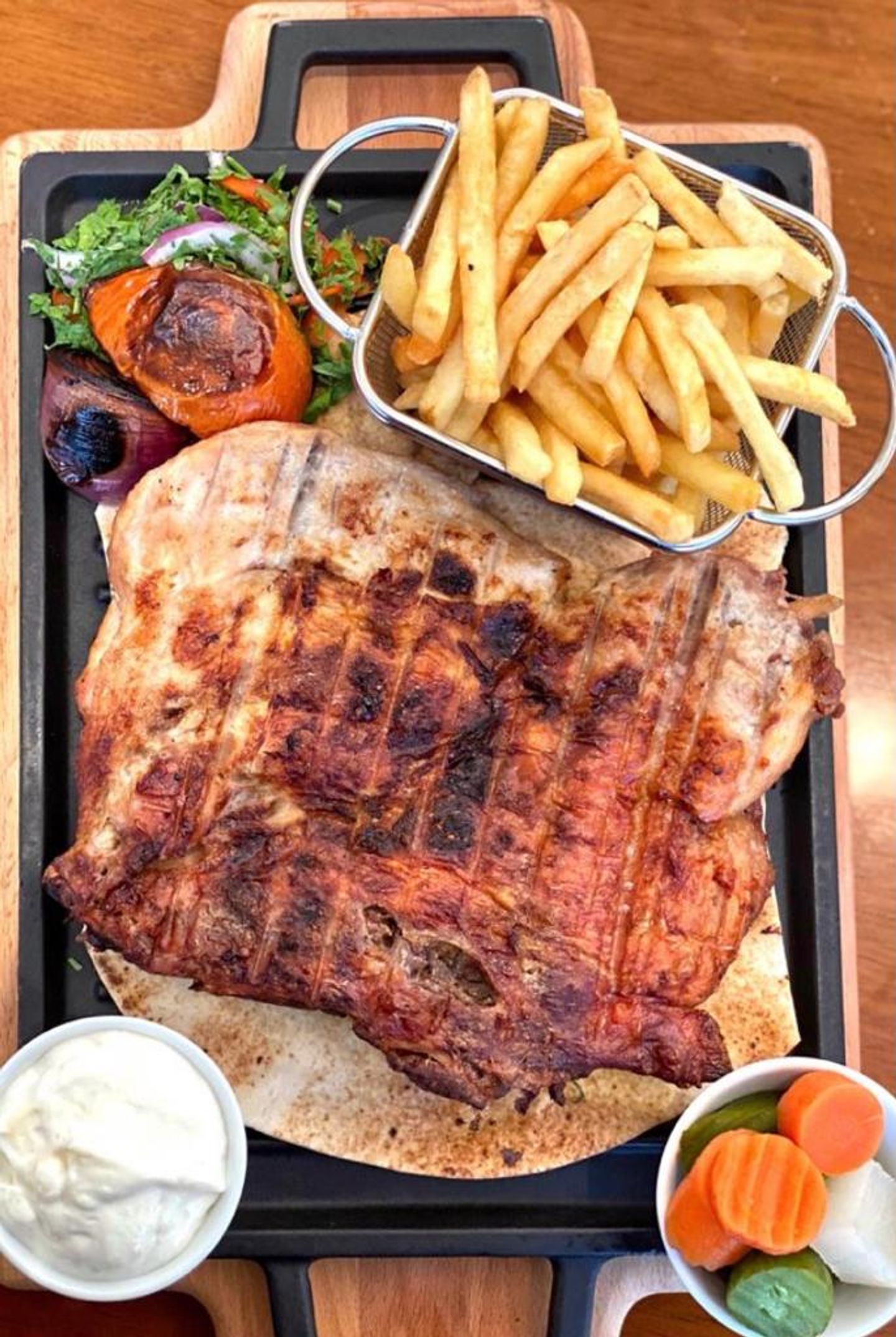 Half A Chicken On Charcoal