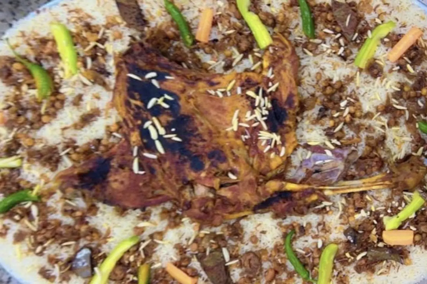 ربع خروف مع رز الشيوخ