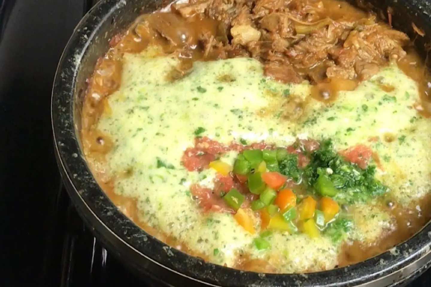 سلته خضار مع اللحم