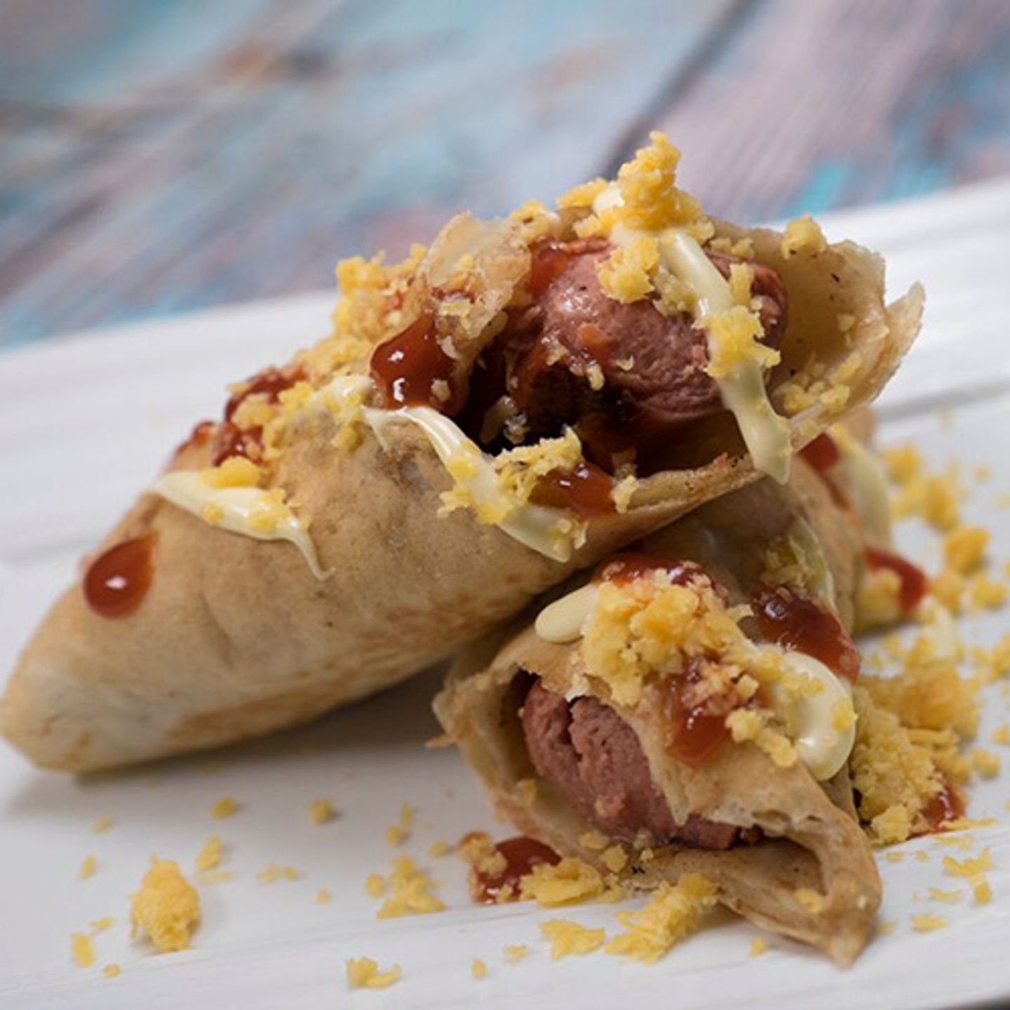 Jumbo Hot Dog Crepe
