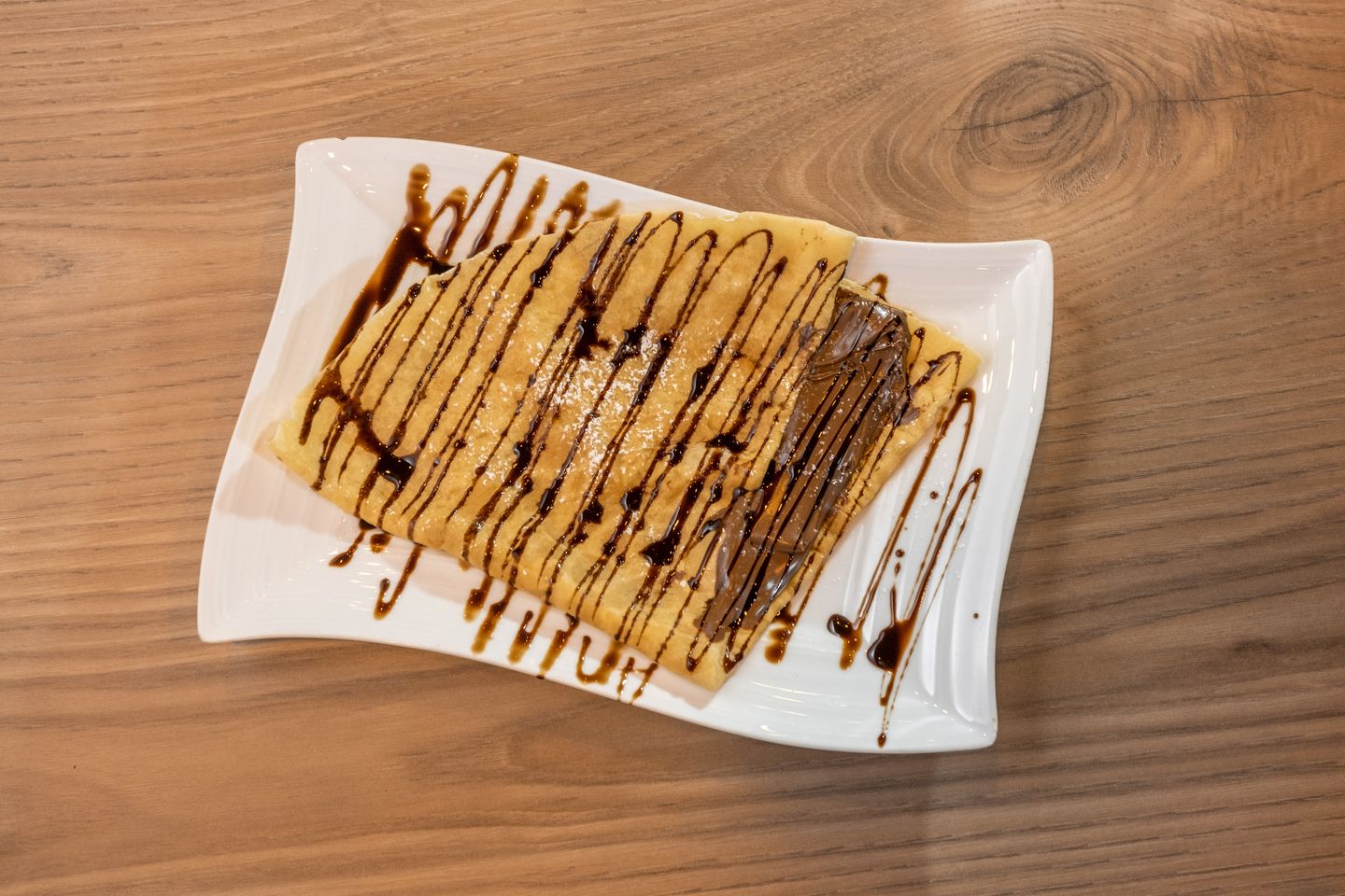 Mix Fruit Crepe With Nutella
