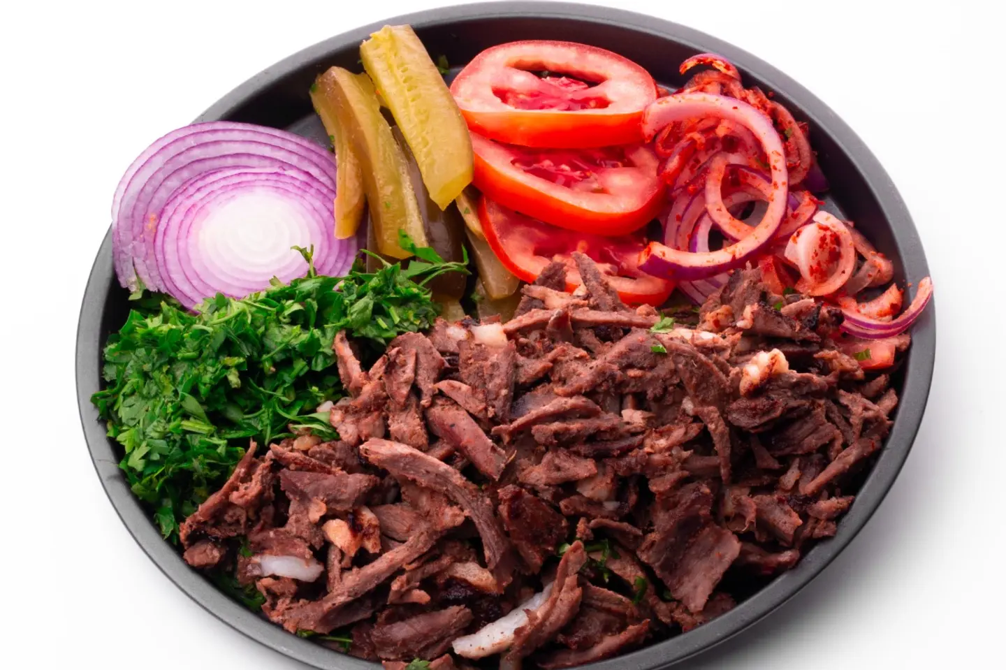 صحن لحم  ودجاج