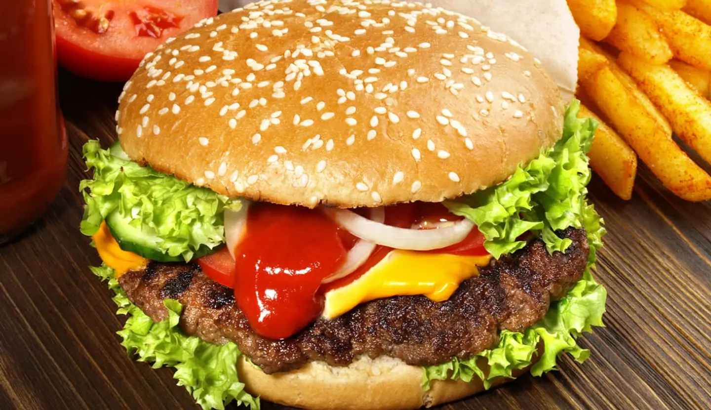 Chicken Burger With Cheese Sandwich