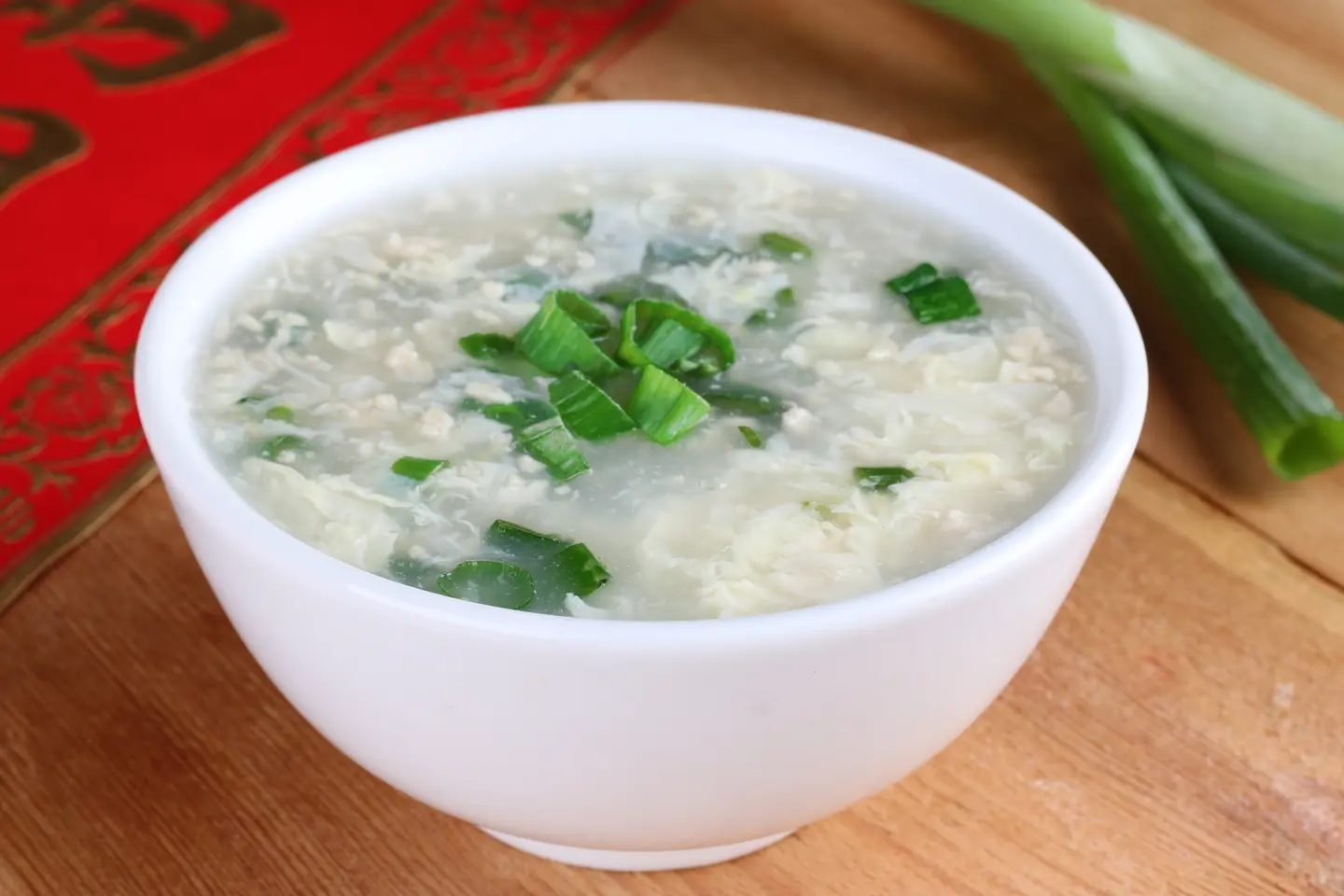 شوربة مفروم دجاج و بيض